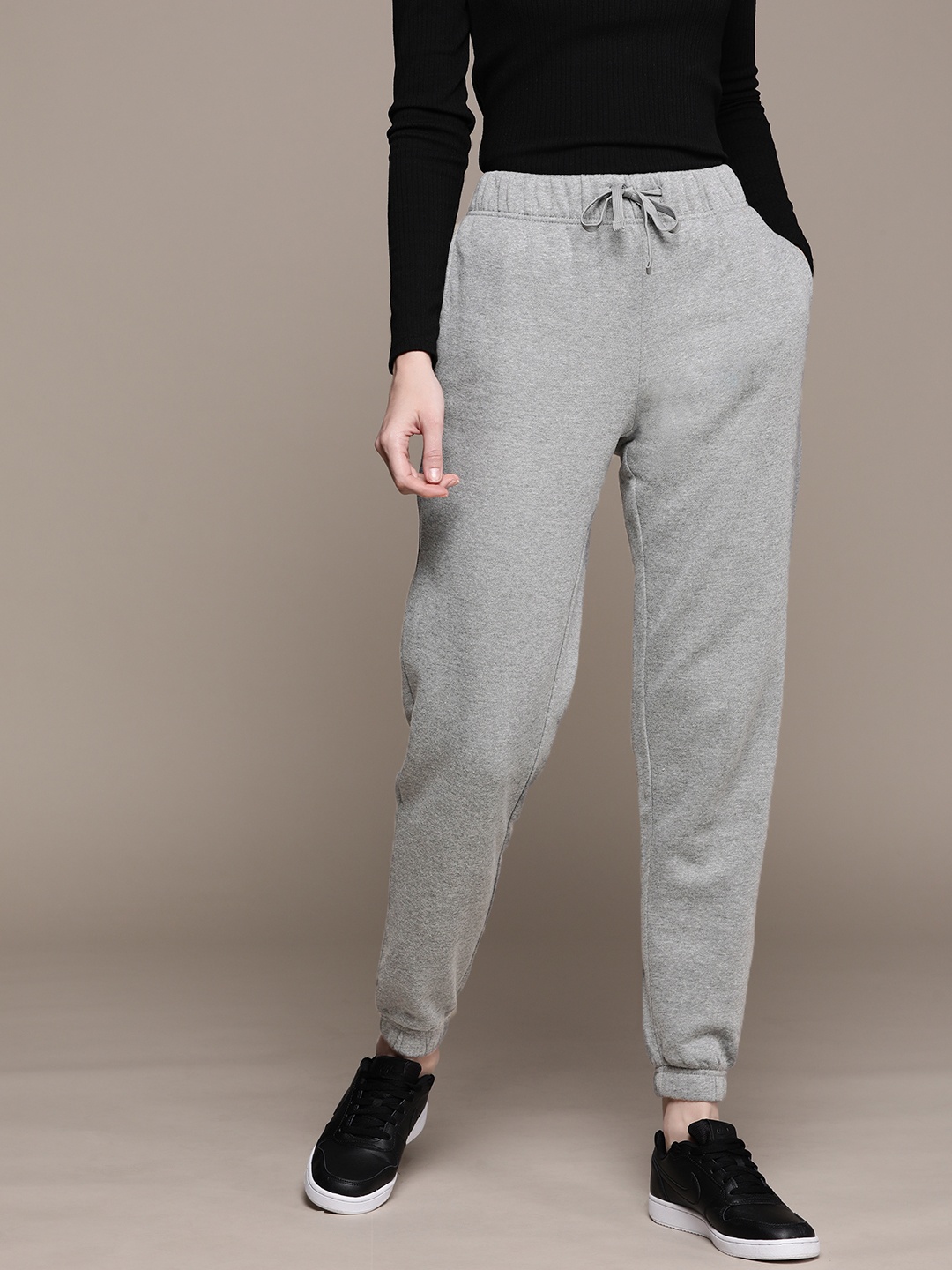 

Macy's Ideology Women Solid Joggers, Grey melange