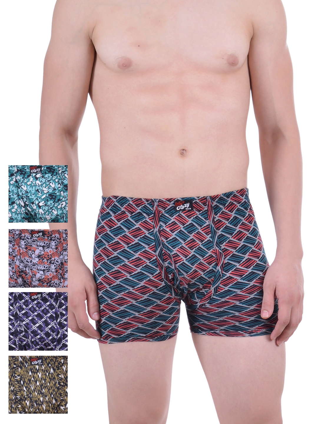 

Dollar Bigboss Men Pack of 5 Printed Trunks MDTR-12, Multi