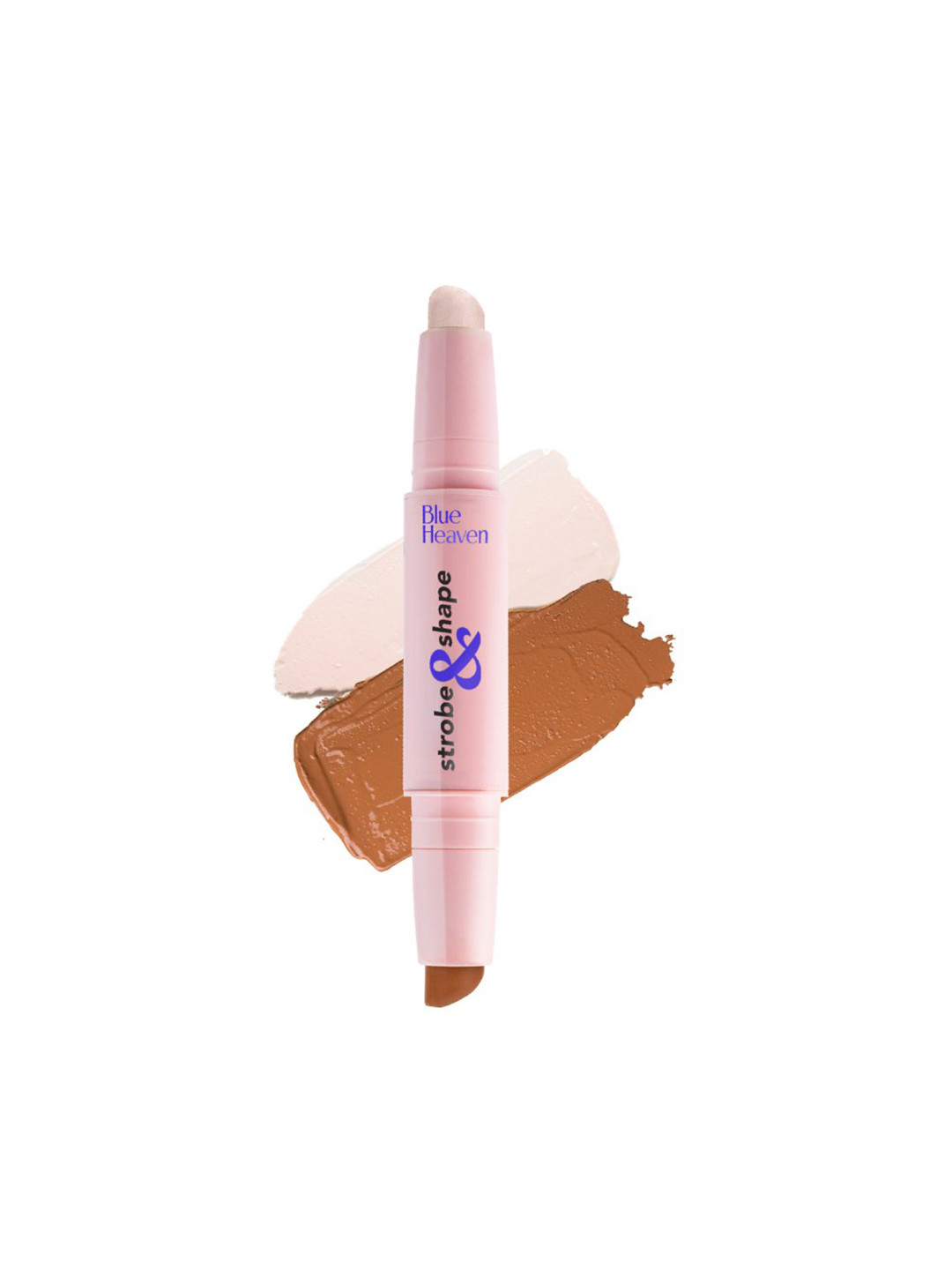 

Blue Heaven Strobe & Shape Highlighter & Contour Duo Stick with Avocado Oil - Fairy Light, Beige