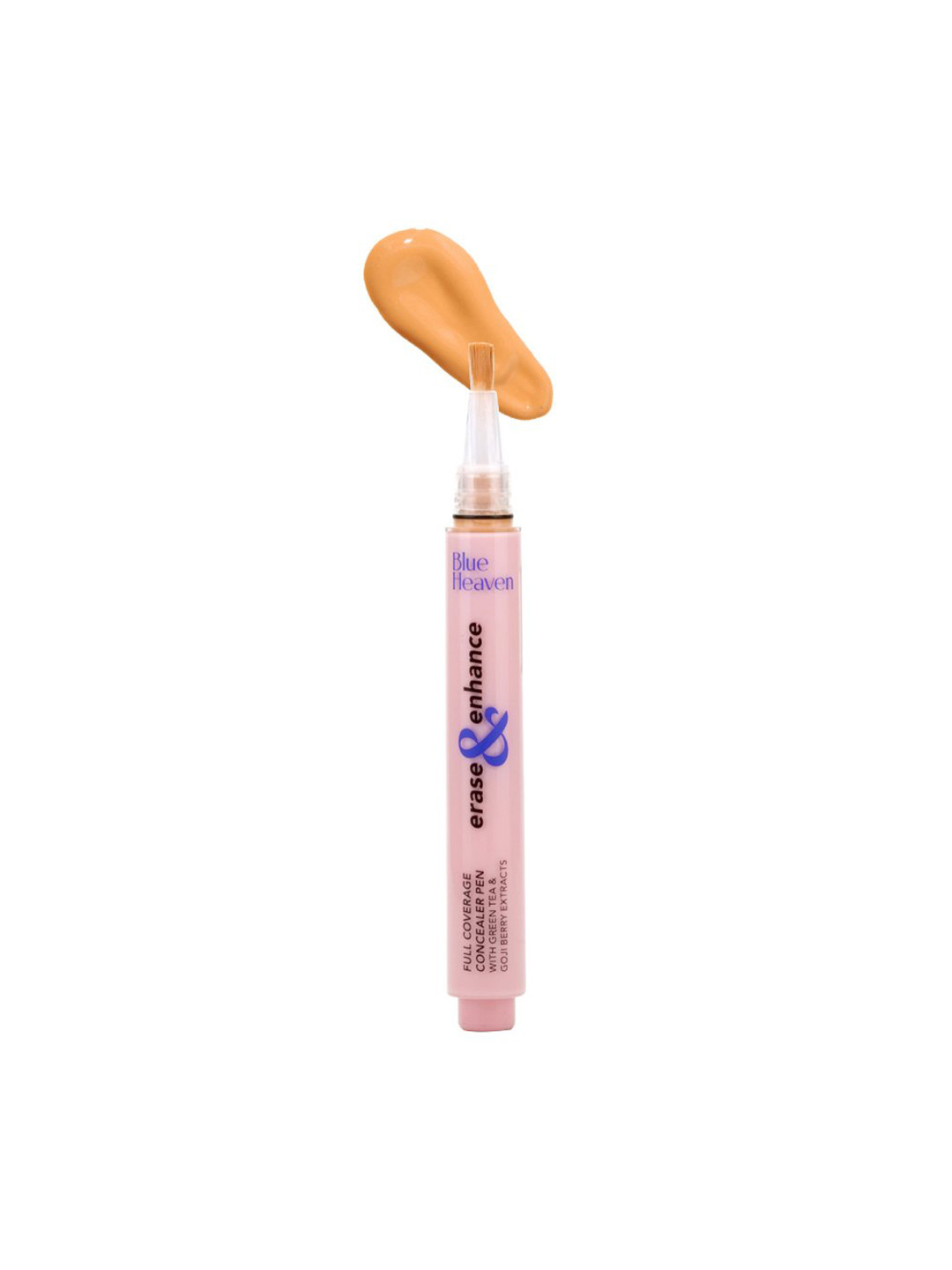 

Blue Heaven Erase & Enhance Full Coverage Concealer Pen with Green Tea & Goji Berry- Honey, Beige