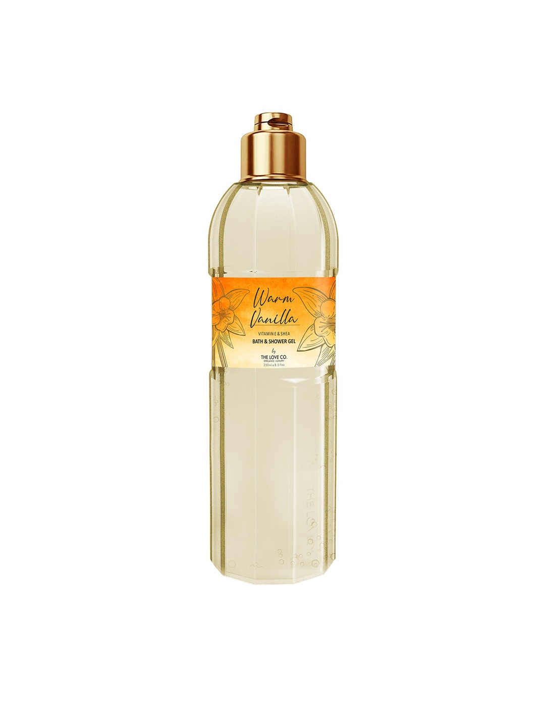 

THE LOVE CO. Warm Vanilla Vitamin E Shea Bath & Shower Gel 250ml, Multi