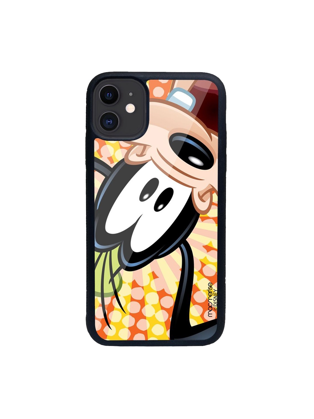 

macmerise Black & Beige Goofy Upside Down iPhone 11 Back Case