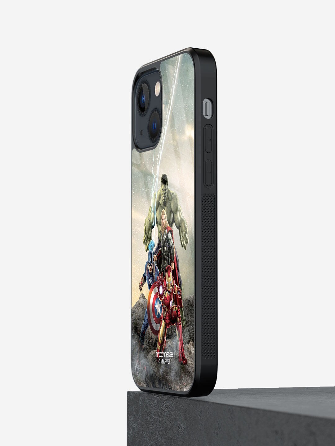 

macmerise Grey & Red Time to Avenge iPhone 13 Back Case