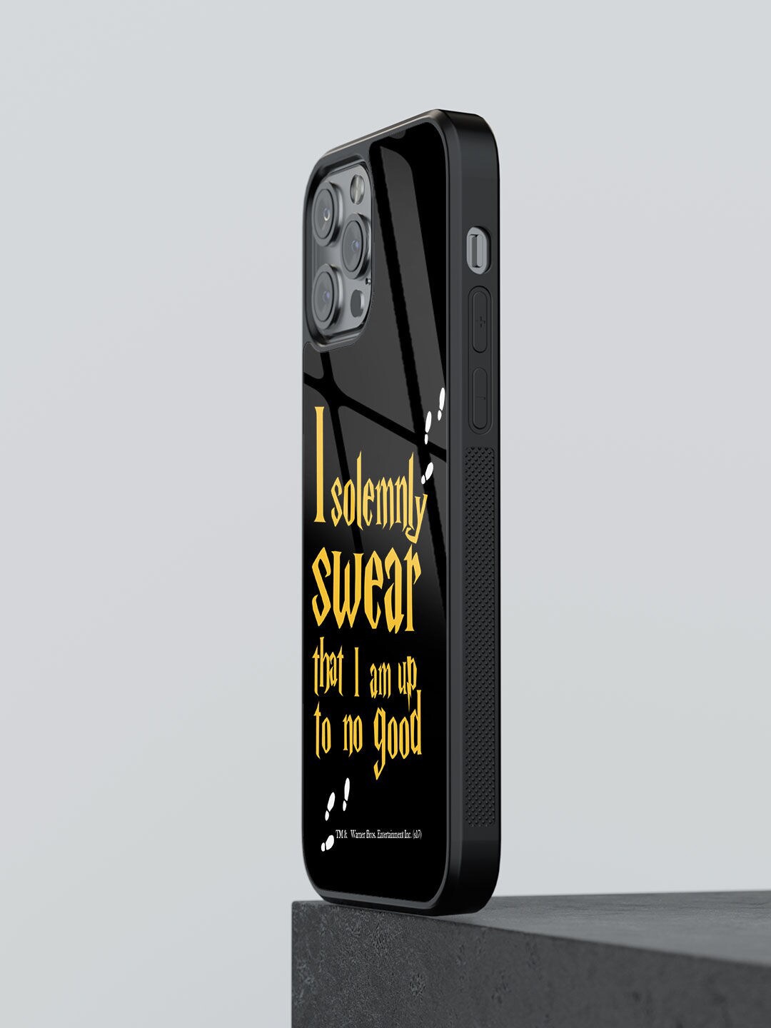 

macmerise Black & Yellow Solemnly Swear iPhone 12 Pro Max Back Case
