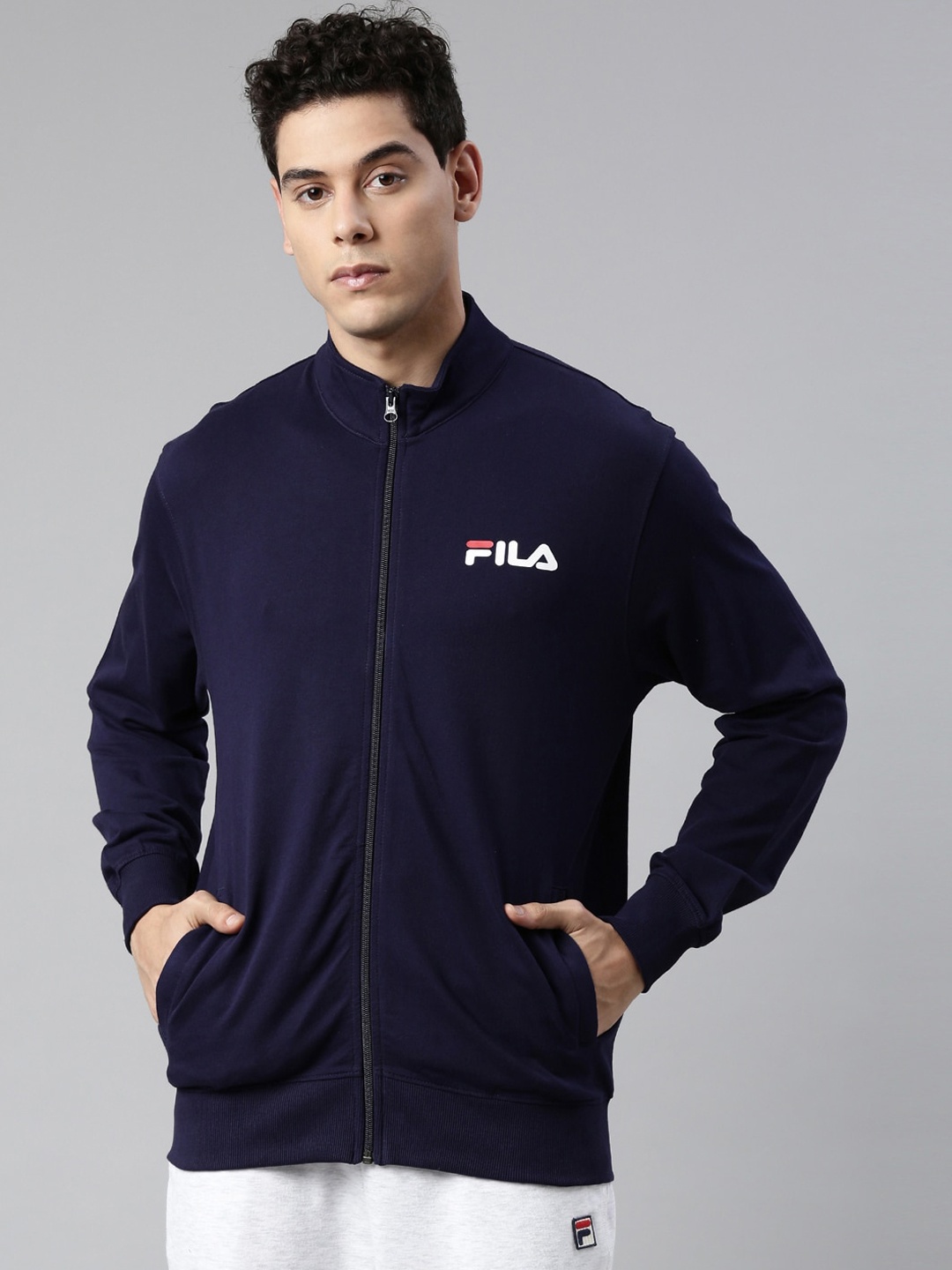 

FILA Men Blue Solid Jadir Sporty Jacket