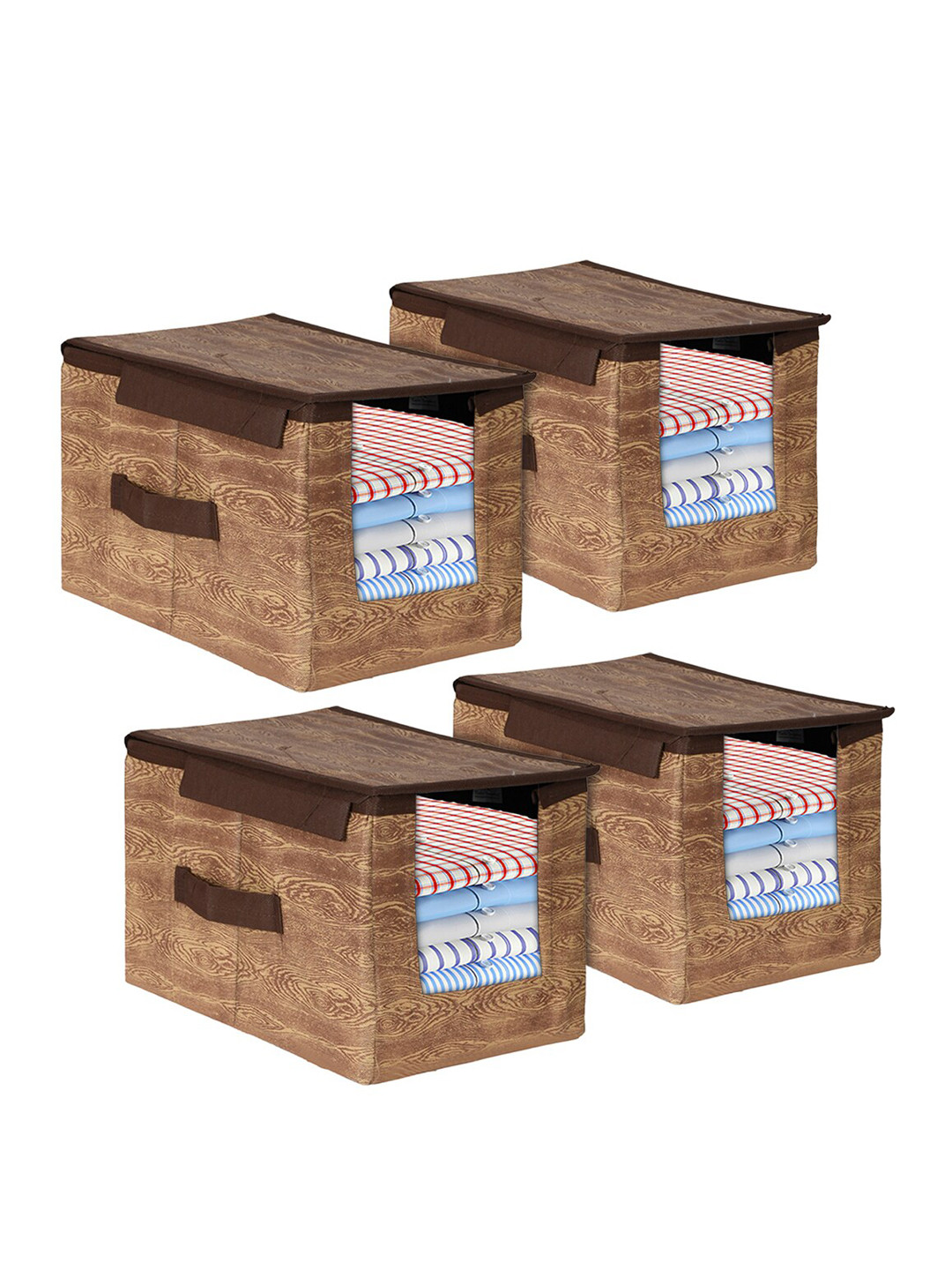 

Kuber Industries Brown 4 Pieces Drawer Organisers