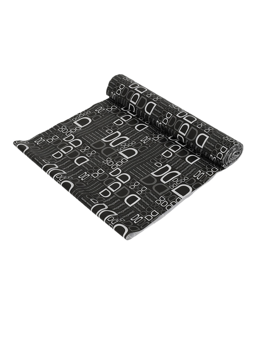 

Kuber Industries Black & White Printed Anti-Skid Shelf Liner