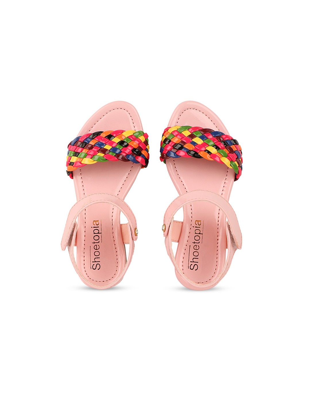 

Shoetopia Girls Open Toe Flats, Pink