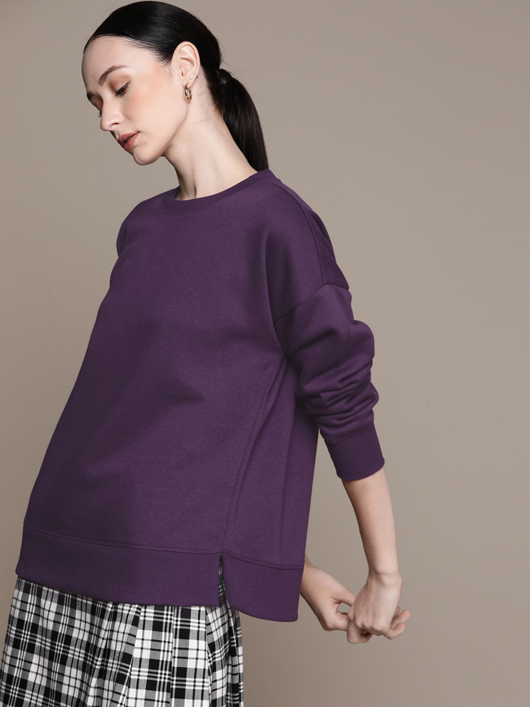 

Macy's Ideology Women Sweatshirt, Purple