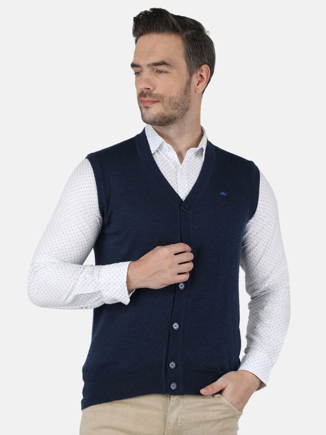 

Monte Carlo Men Blue Cardigan