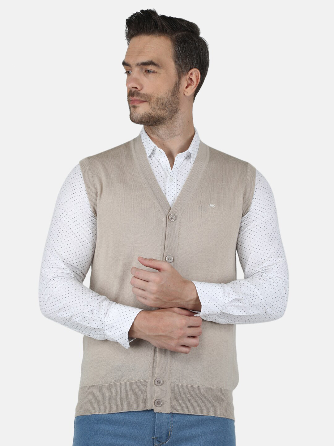 

Monte Carlo Men Beige Cardigan