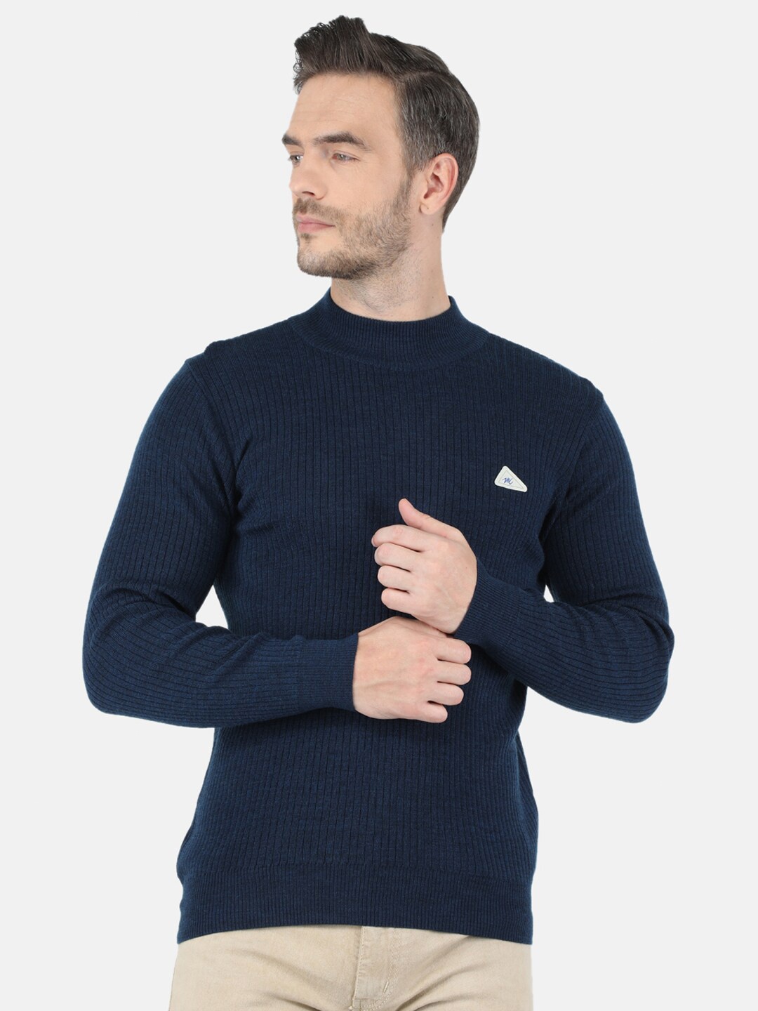 

Monte Carlo Men Navy Blue Pullover Sweater