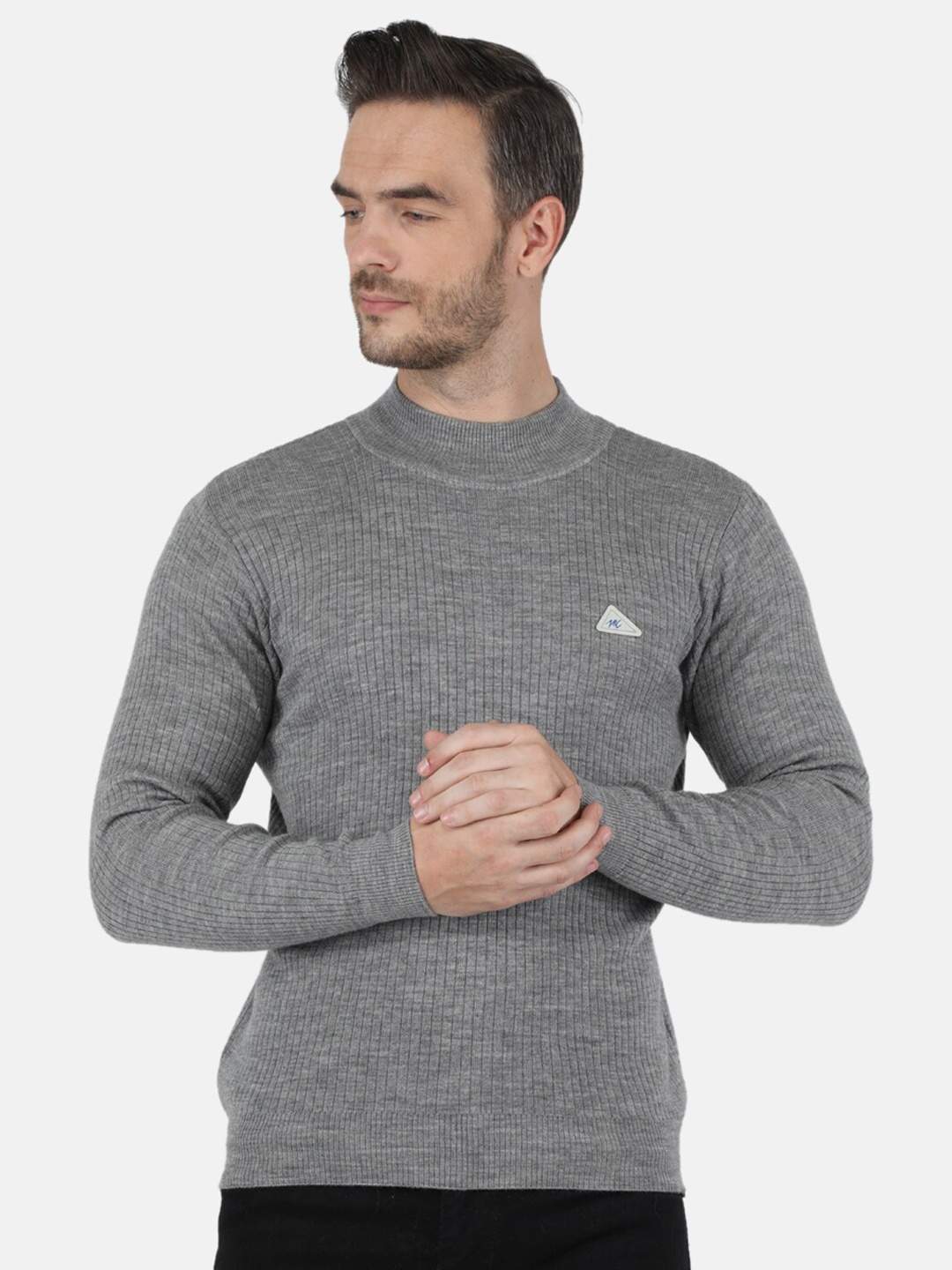 

Monte Carlo Men Grey Pullover Sweater