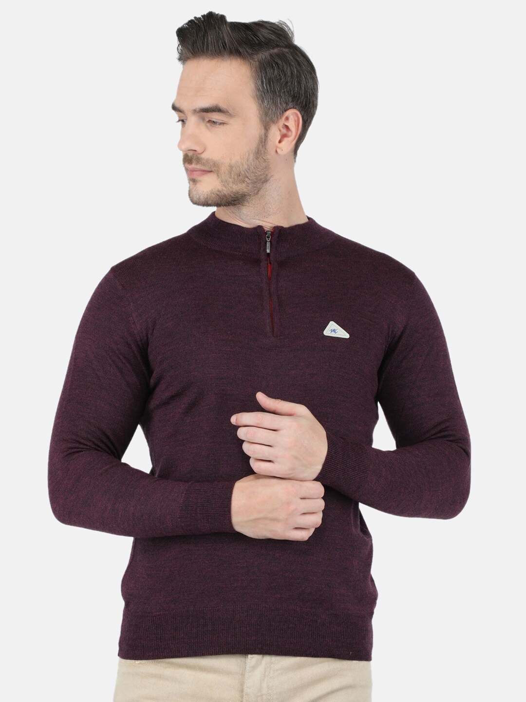 

Monte Carlo Men Maroon Pullover Sweater