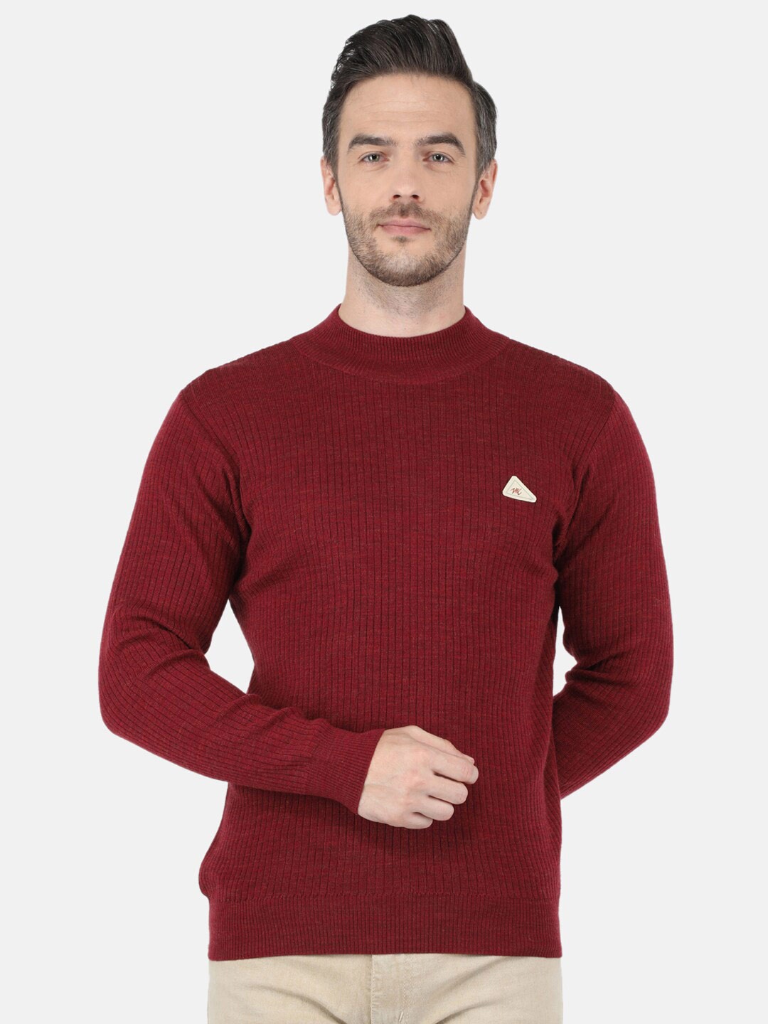 

Monte Carlo Men Maroon Pullover Sweater
