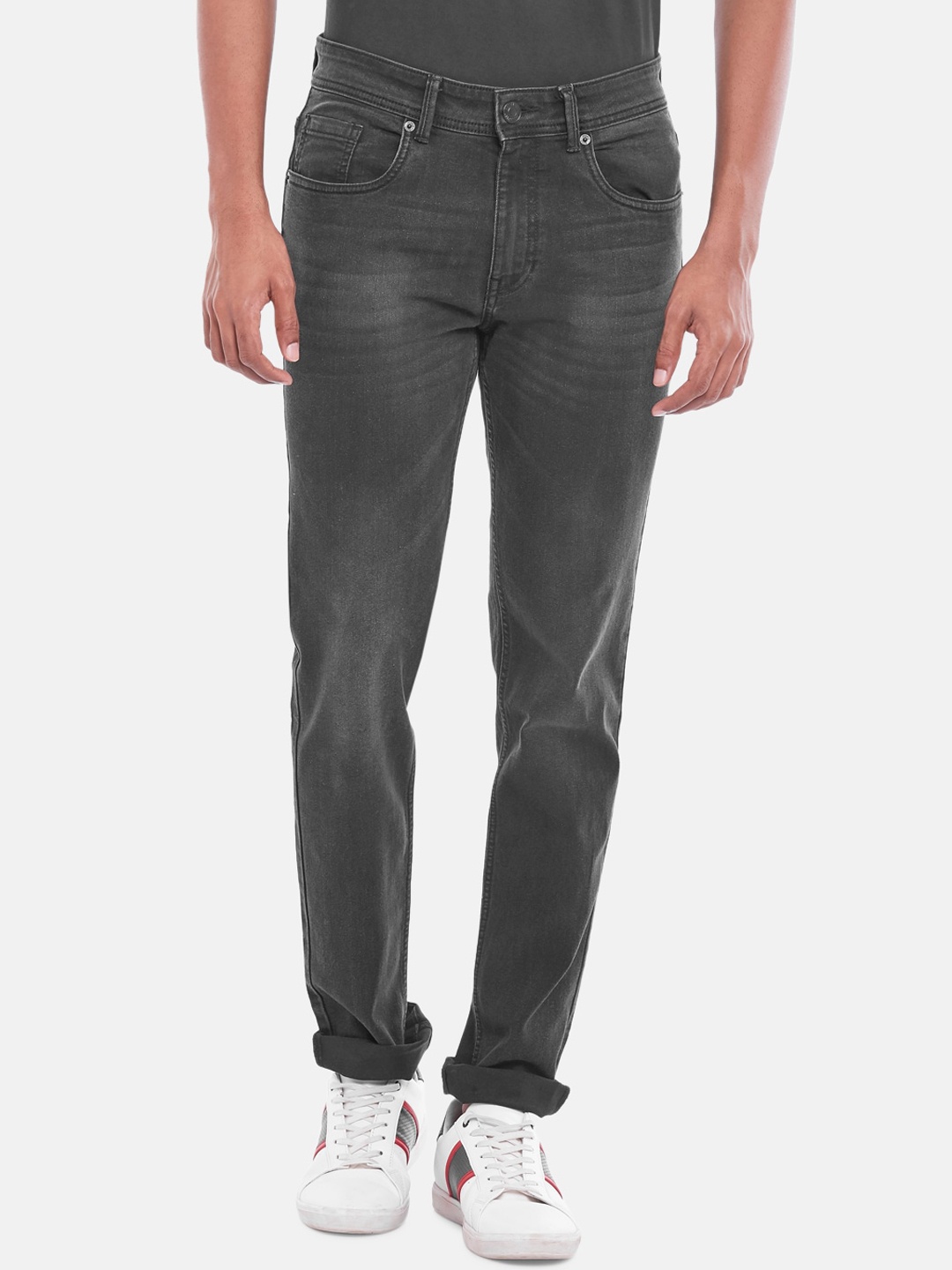 

People Men Black Slim Fit Light Fade Jeans