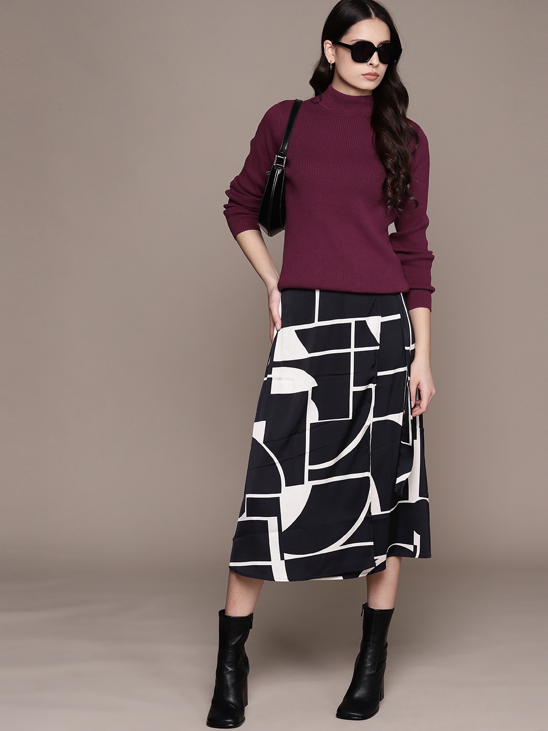 

Macy's Karen Scott Pure Cotton Ribbed Pullover, Maroon