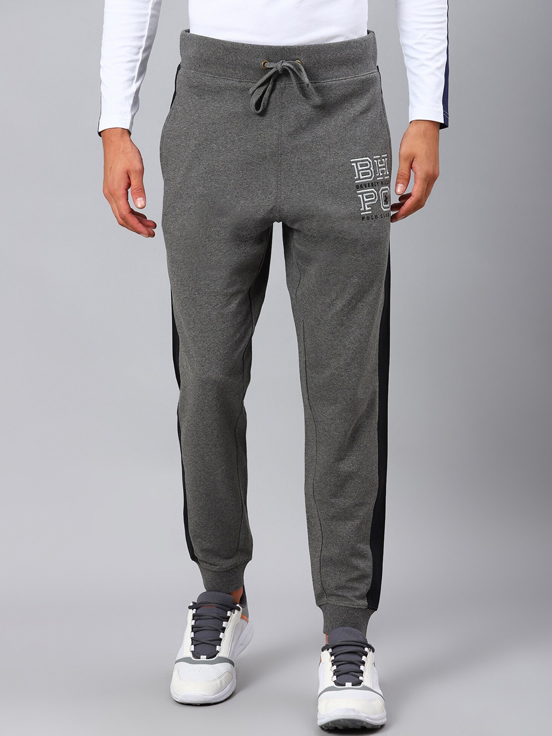 

Beverly Hills Polo Club Men Grey Solid Cotton Joggers