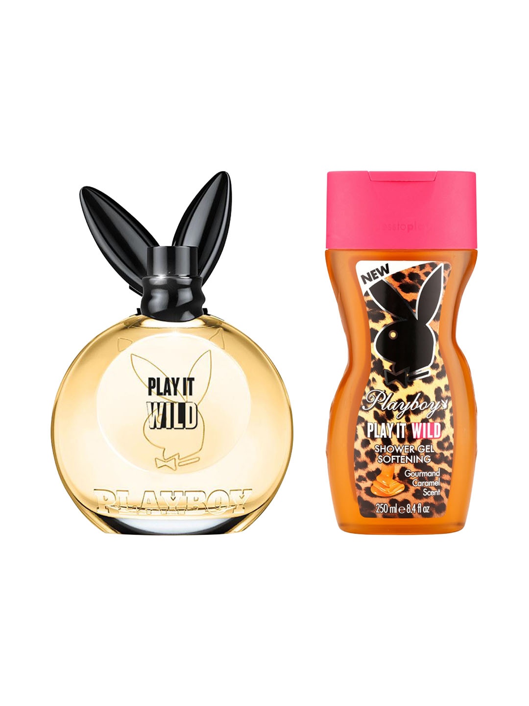 

Playboy Women Play It Wild Fragrance Gift Set - Eau de Toilette 90ml + Shower Gel 250ml, Yellow