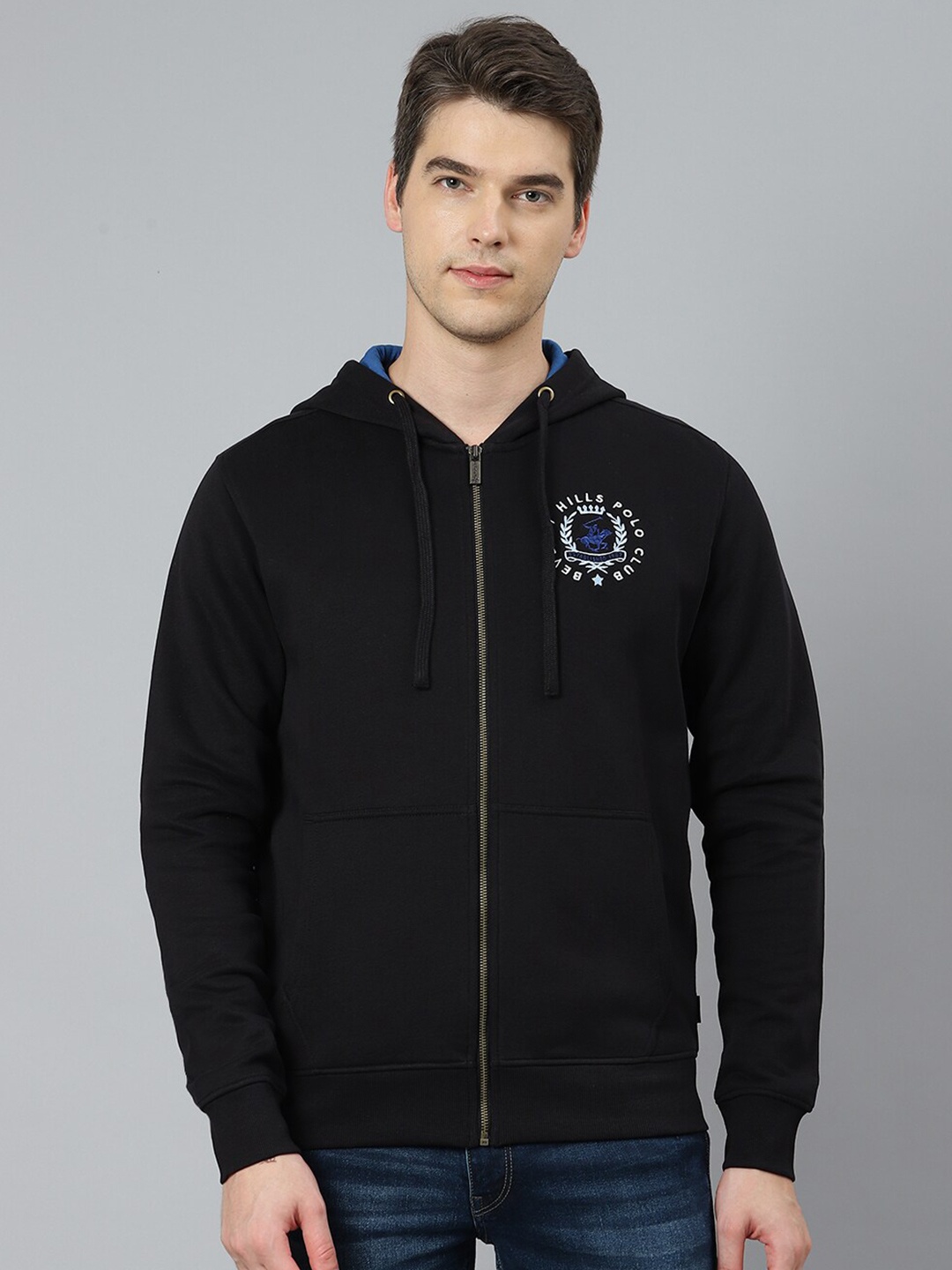 

Beverly Hills Polo Club Men Black Hooded Sweatshirt