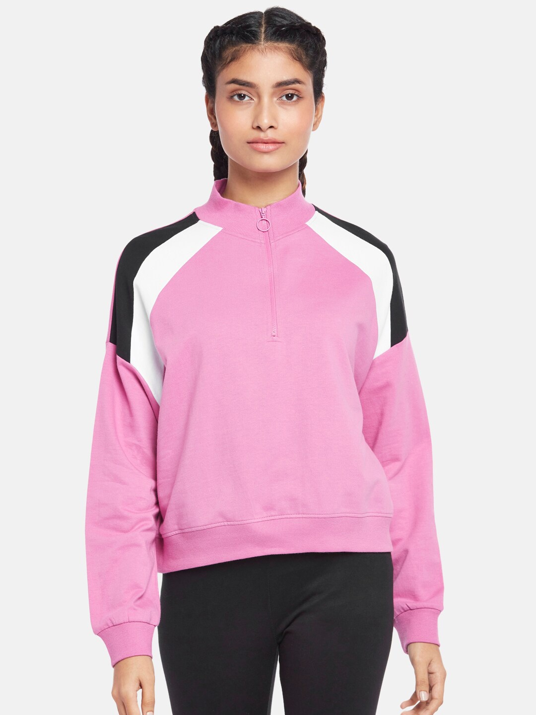 

Ajile by Pantaloons Women Purple Cotton Sweatshirt