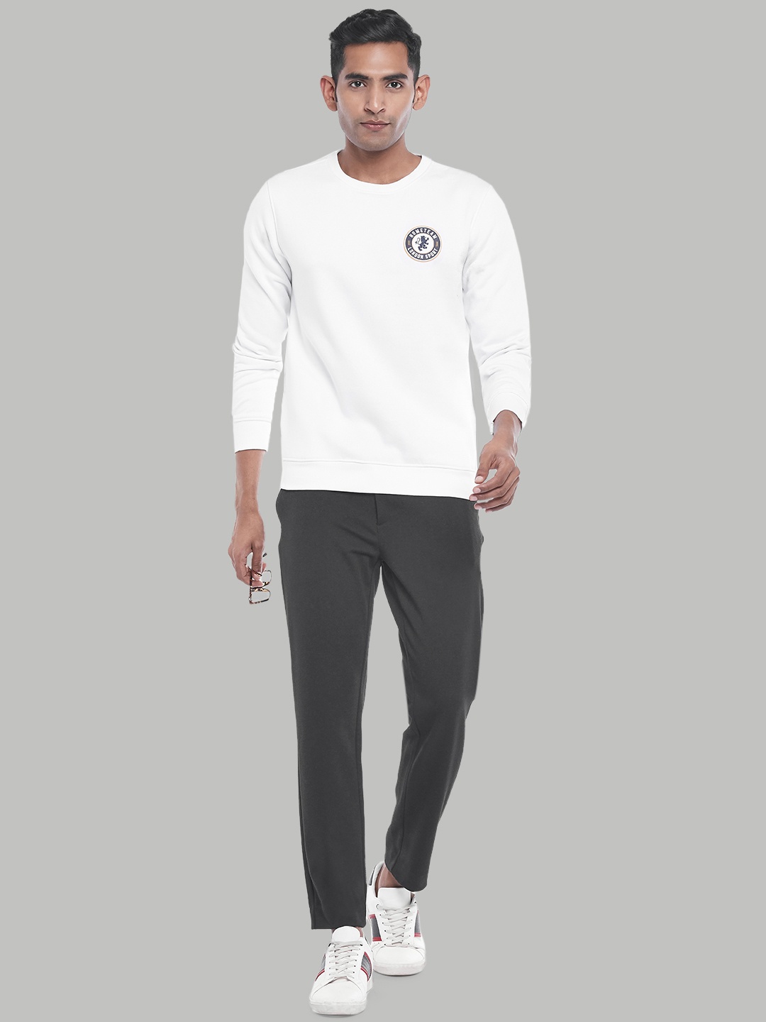 

BYFORD by Pantaloons Men White Sweatshirt