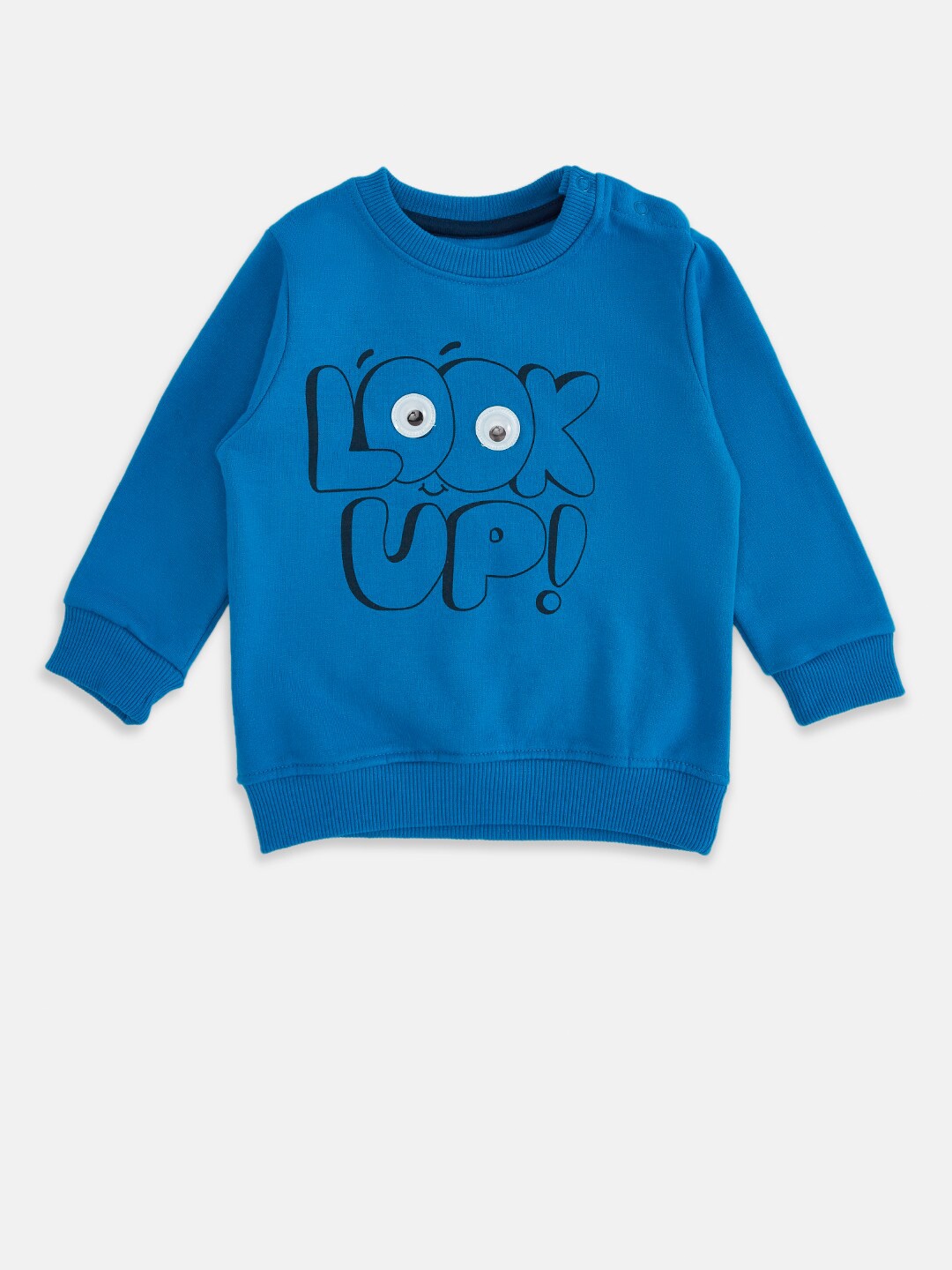 

Pantaloons Baby Boys Blue Printed Cotton Sweatshirt