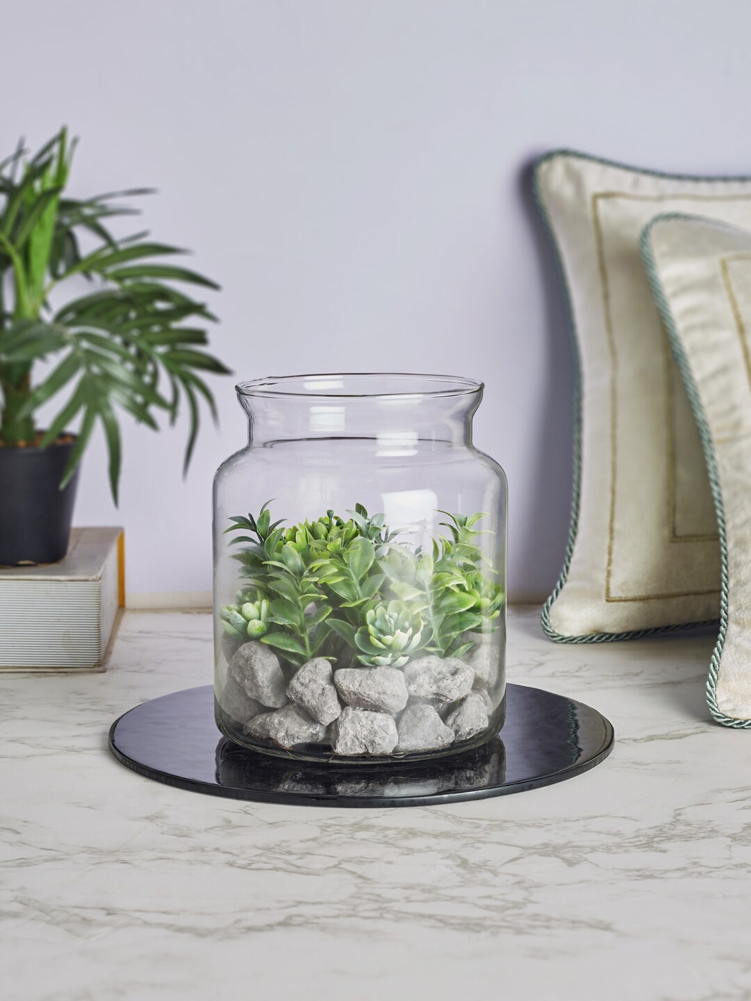 

HomeTown Green & Transparent Solid Terrarium