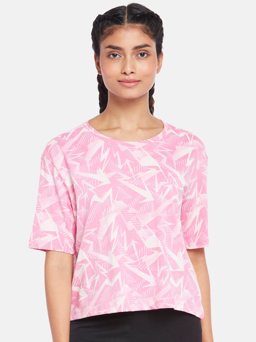 

Ajile by Pantaloons Women Pink Printed Top