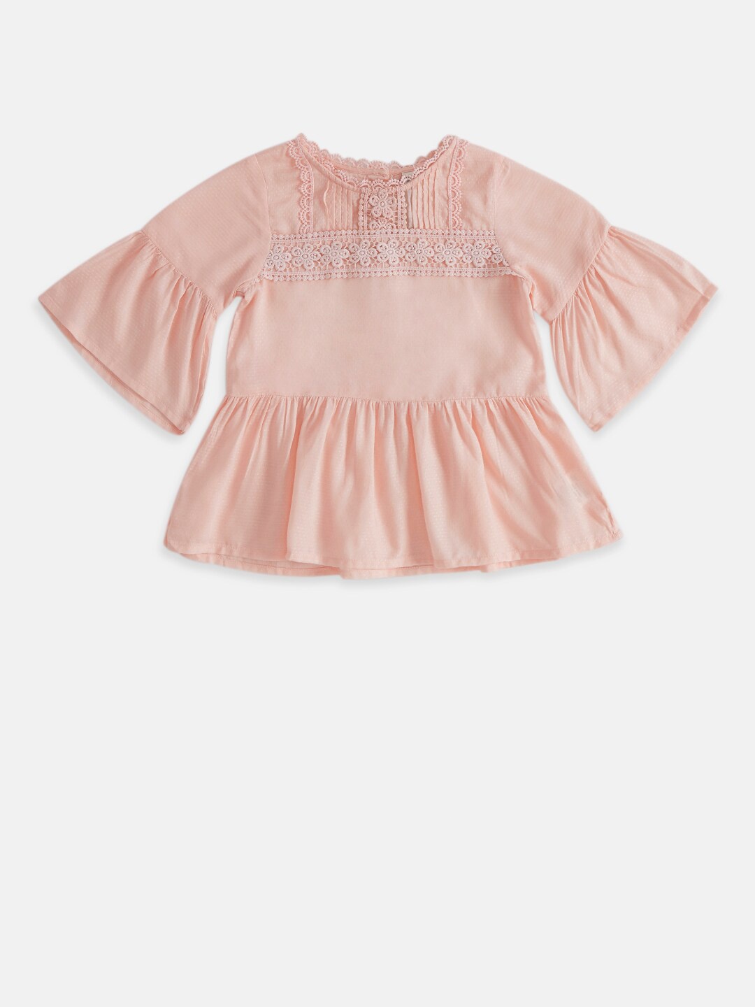 

Pantaloons Baby Pink Cinched Waist Top