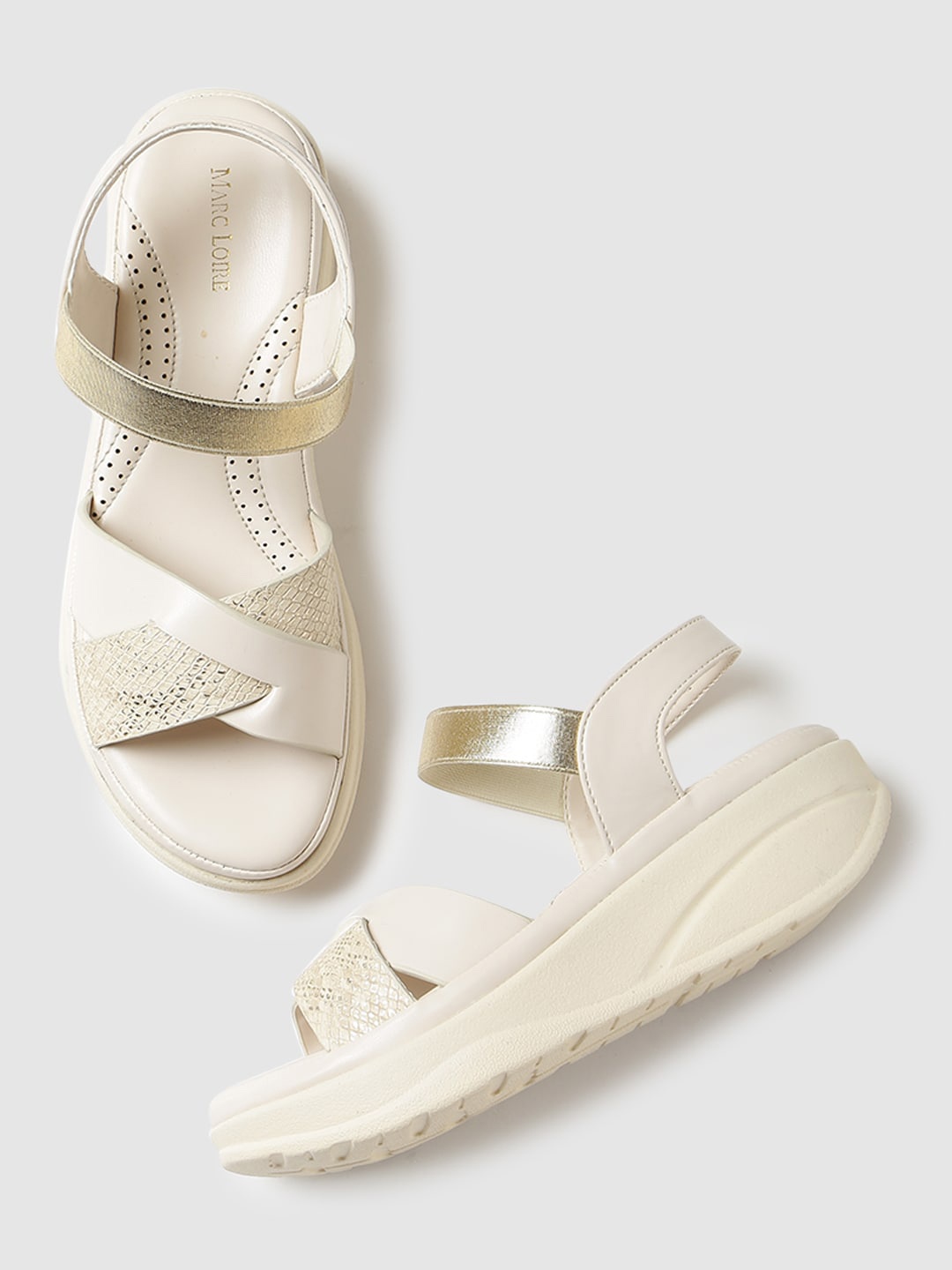 

Marc Loire Cream-Coloured Flatform Heels