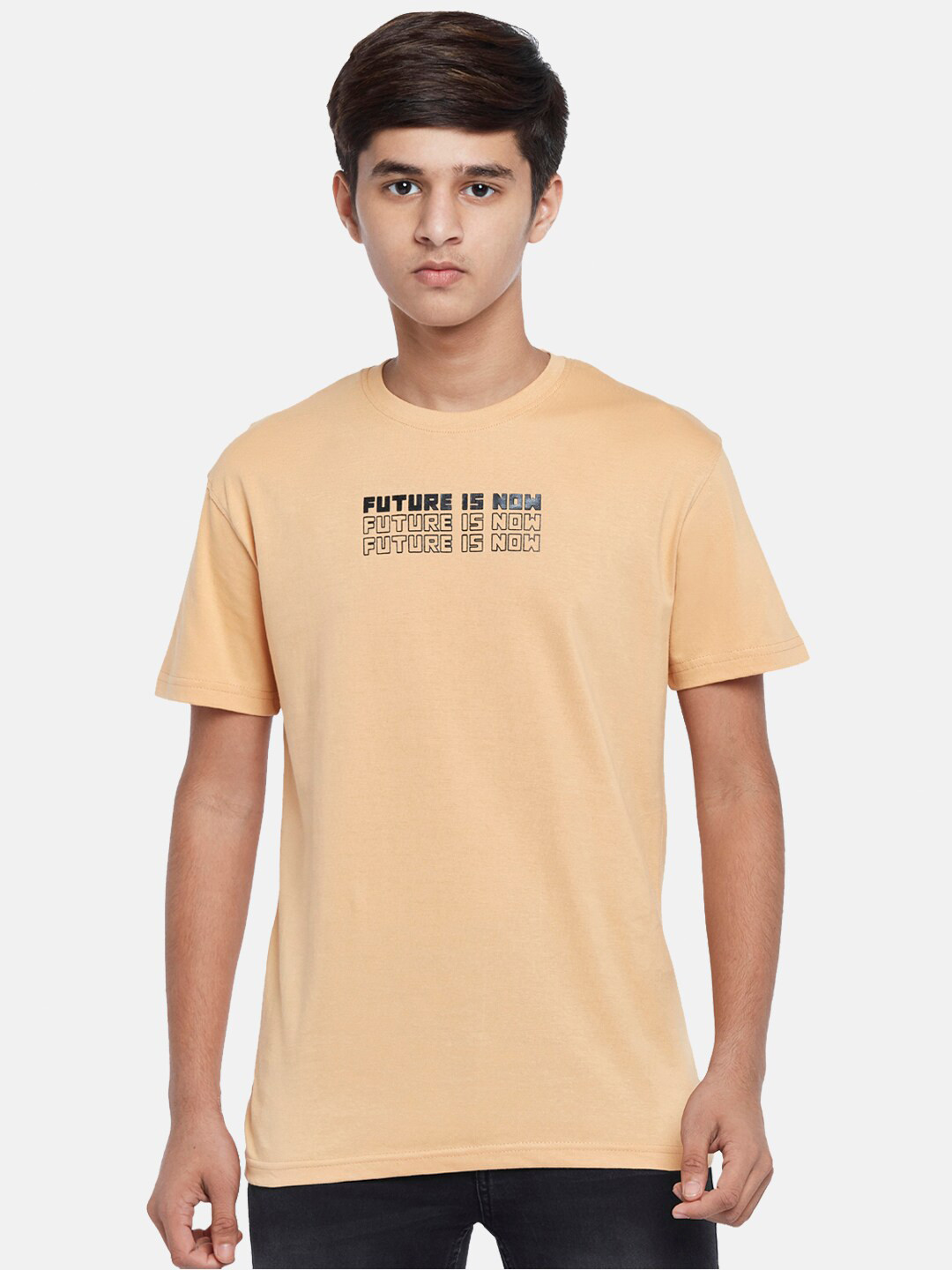

Coolsters by Pantaloons Boys Orange Typography Printed T-shirt