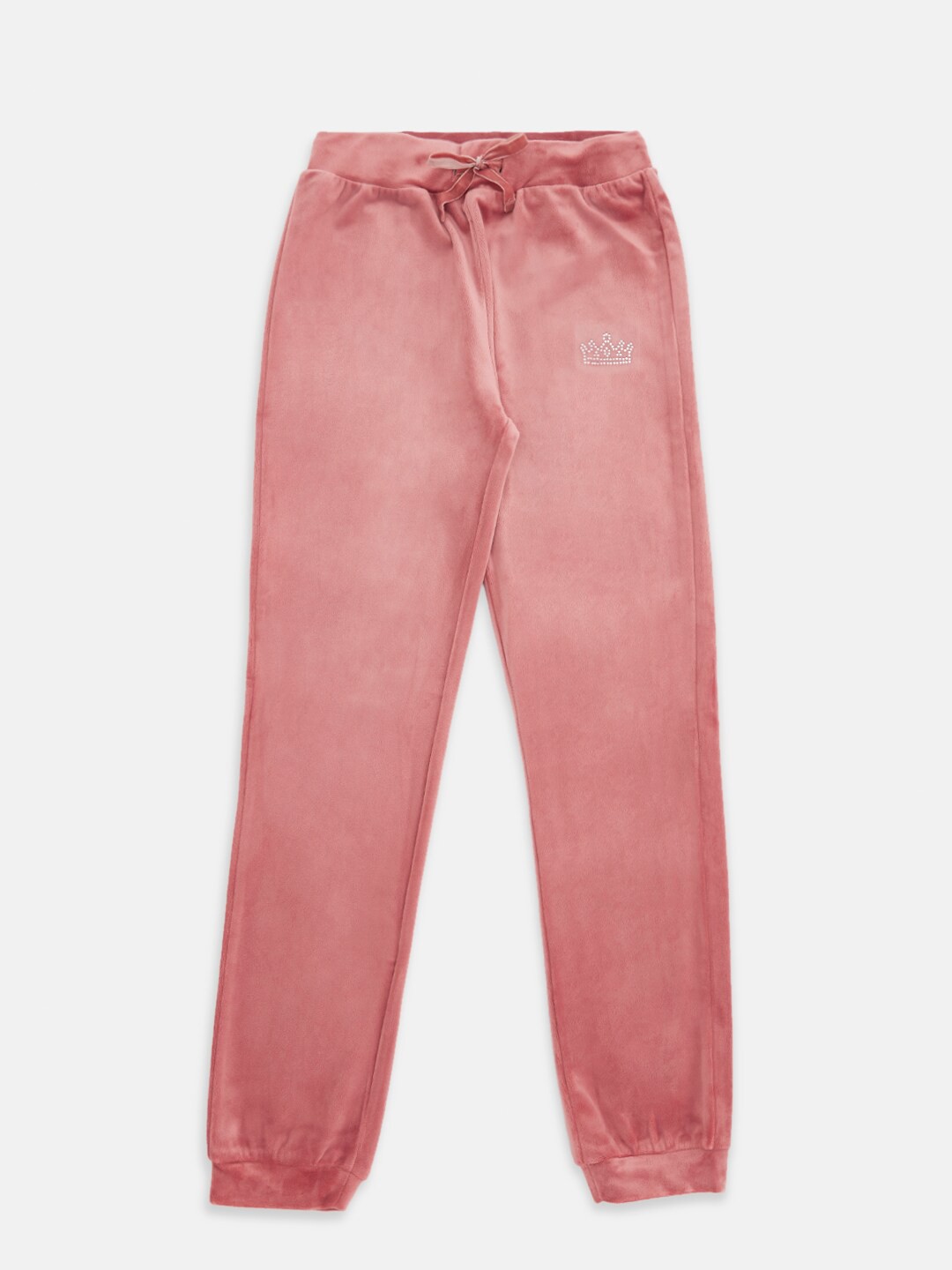 

Pantaloons Junior Girls Coral Solid Joggers