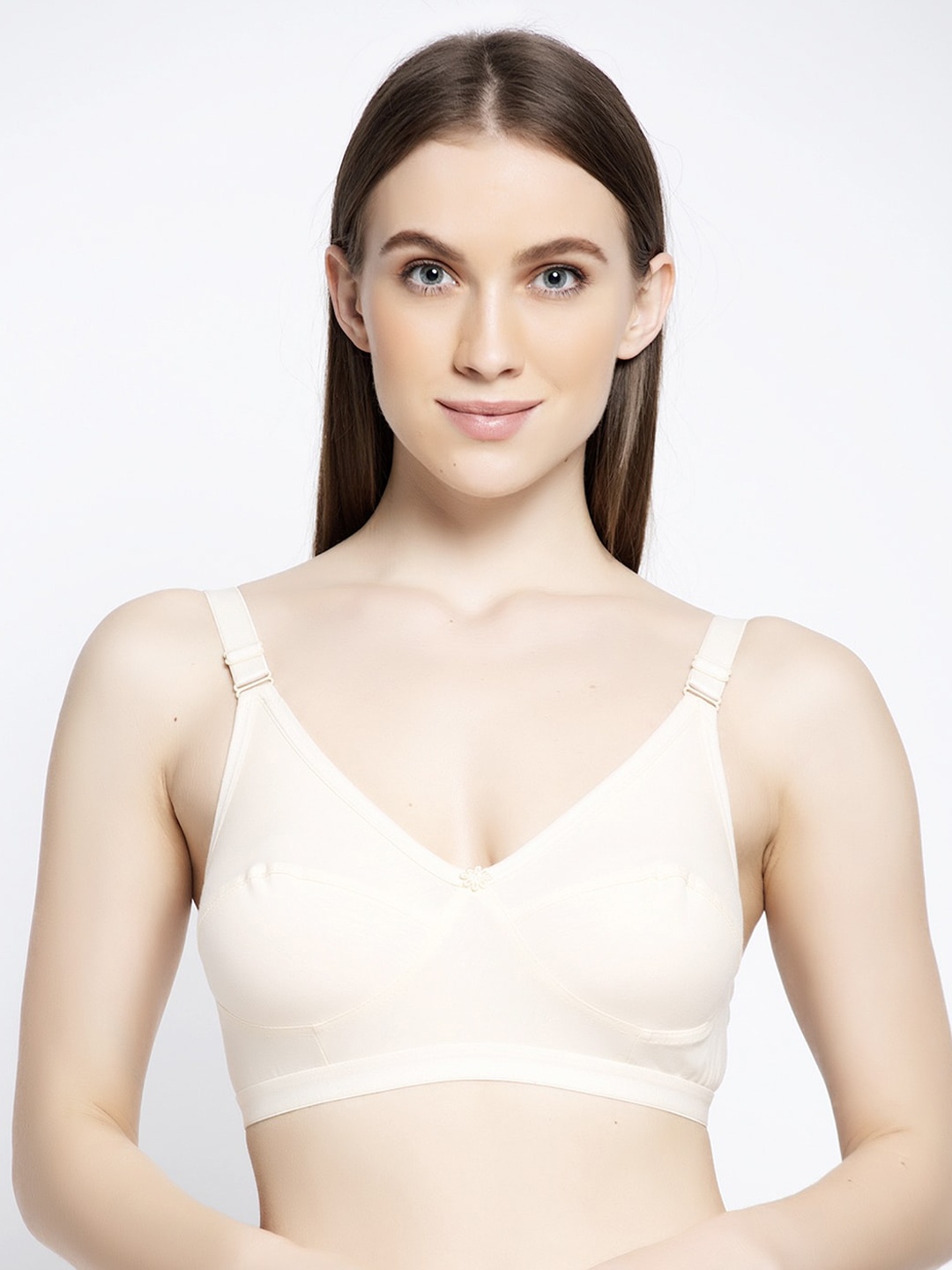 

GRACIT Pack Of 2 Beige Super combed cotton lycra by wash Solid Bra