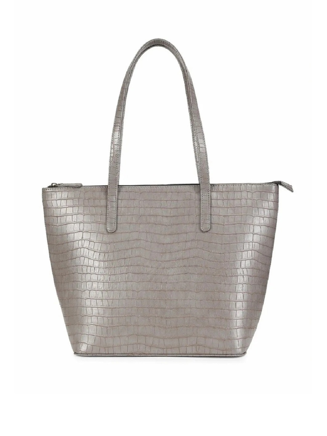

Lychee bags Grey Textured Oversized Shopper Tote Bag