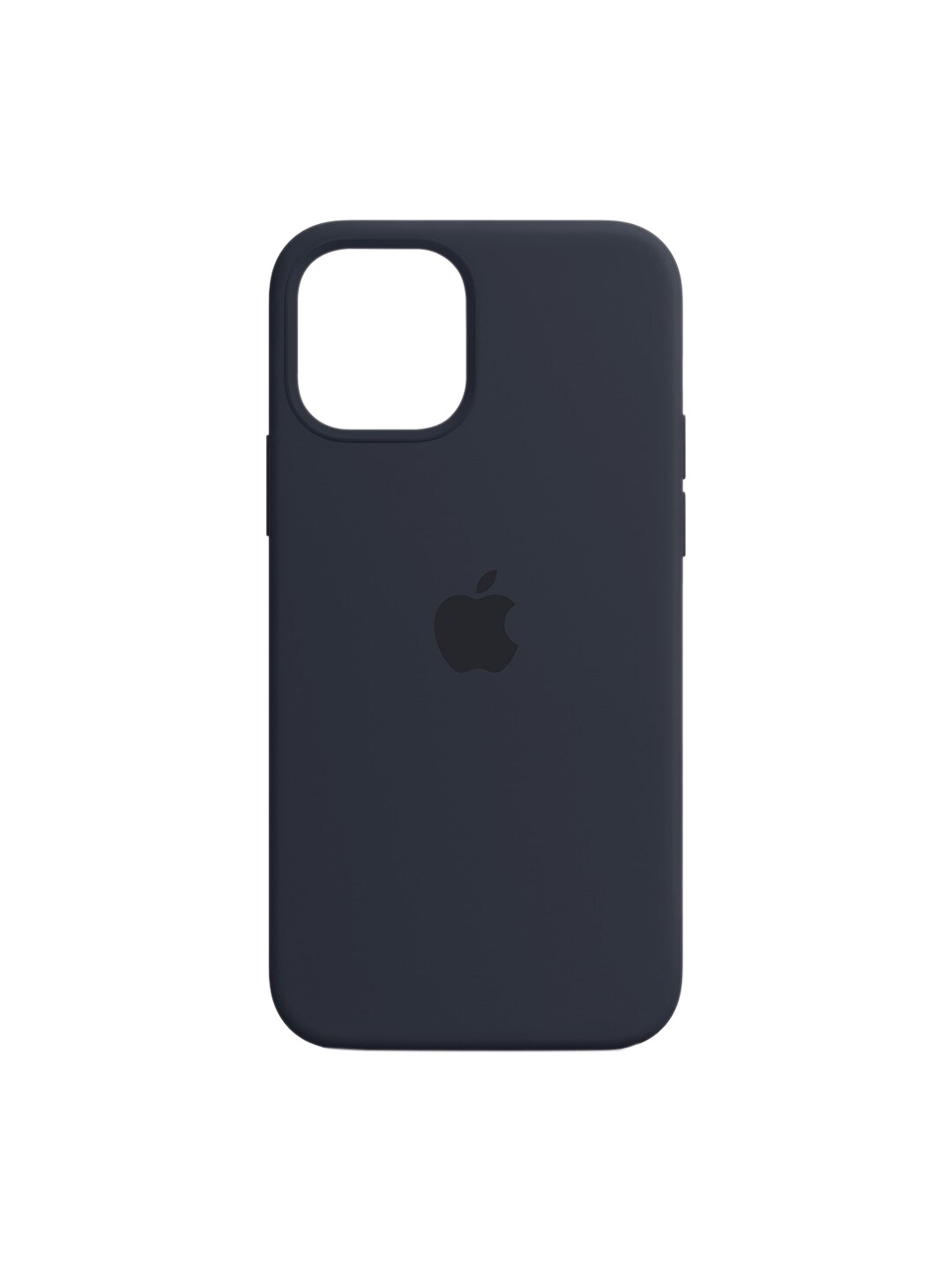 

TREEMODA Adults Navy Blue Solid Silicone Apple iPhone 12 Pro Back Case