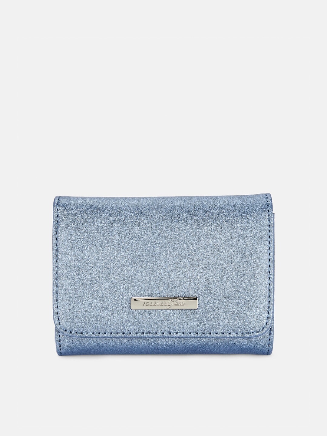 

Forever Glam by Pantaloons Women Blue PU Envelope