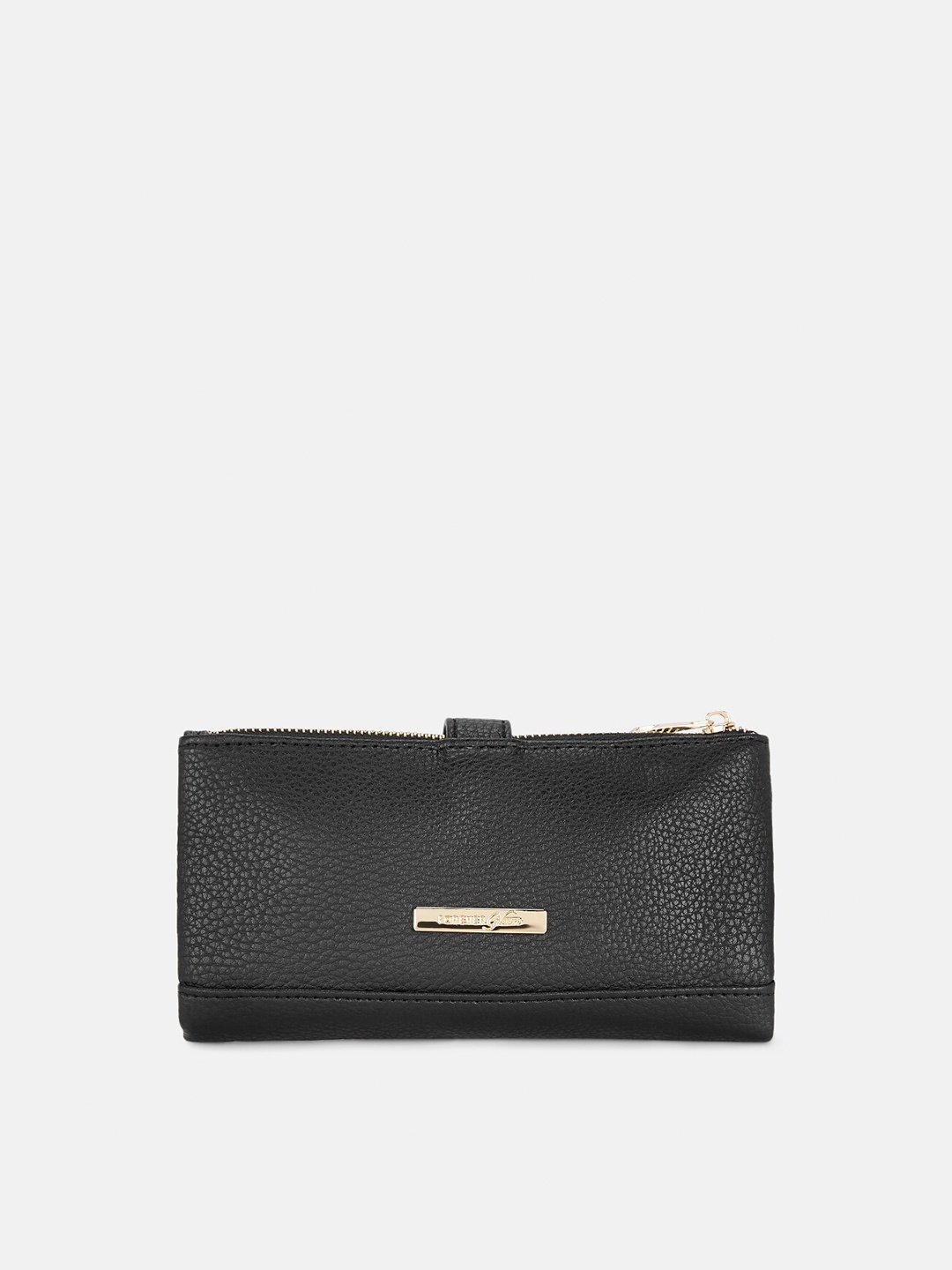 

Forever Glam by Pantaloons Women Black Textured PU Envelope