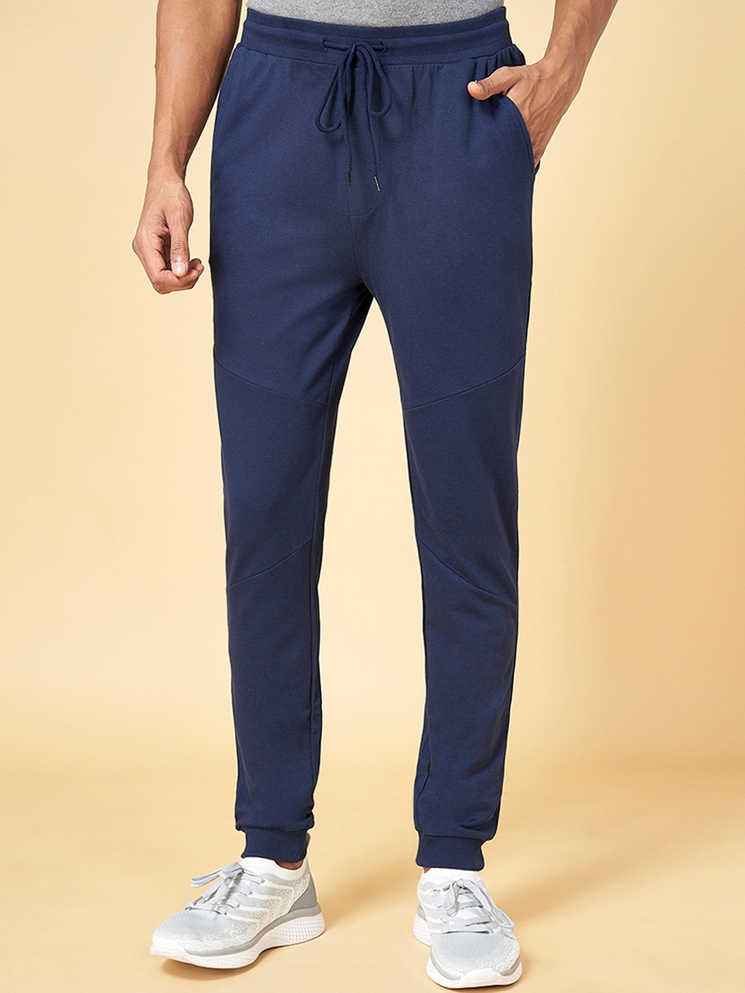 

Ajile by Pantaloons Men Navy Blue Solid Slim-fit Joggers