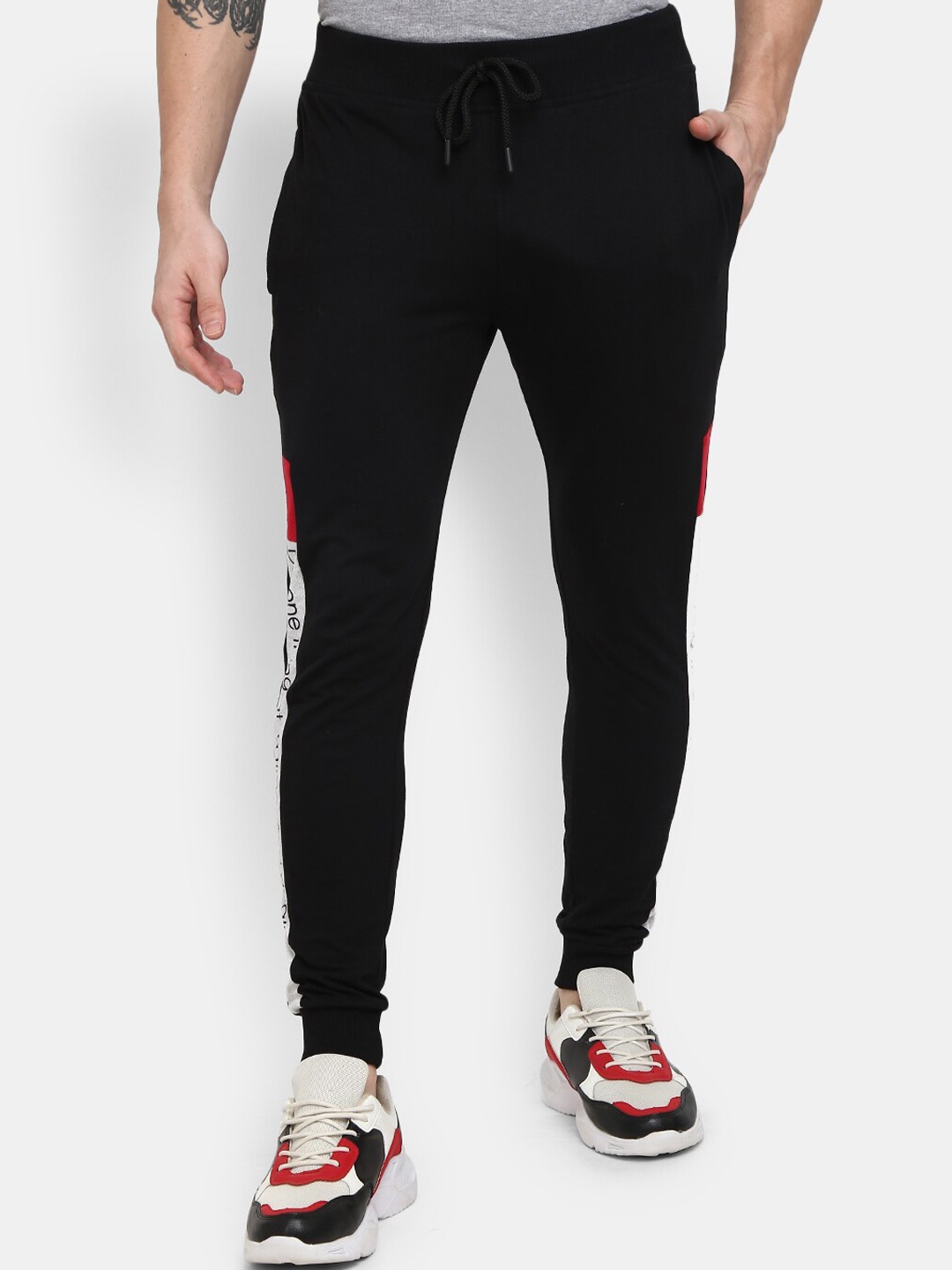 

V-Mart Men Black Solid Joggers