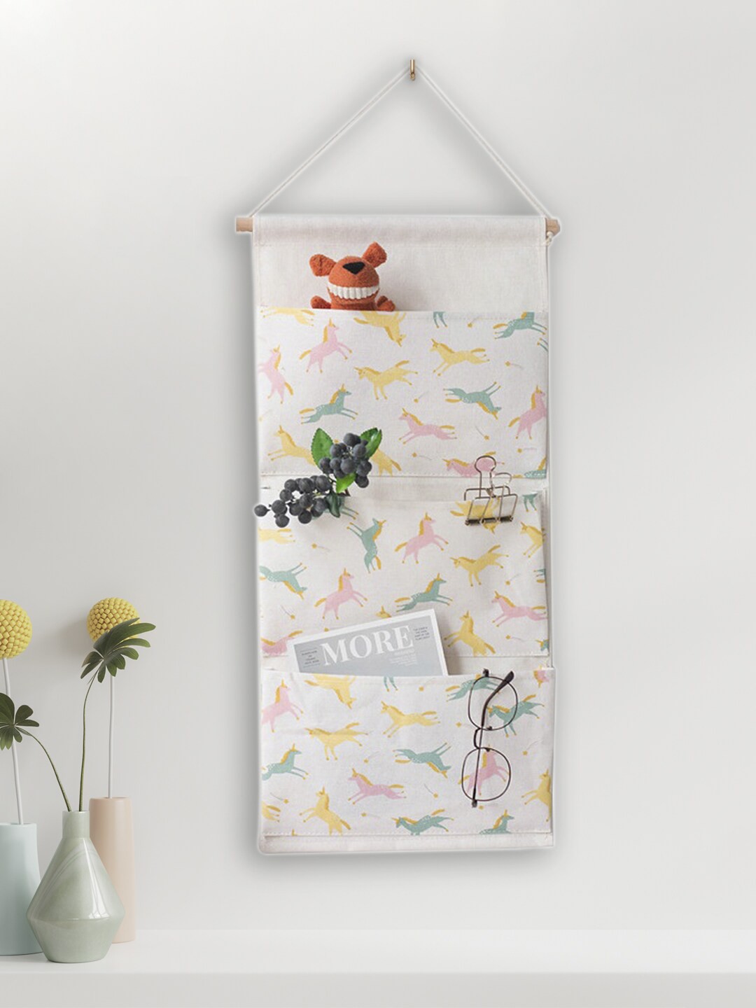 

MARKET99 White Printed Magazine Organisers
