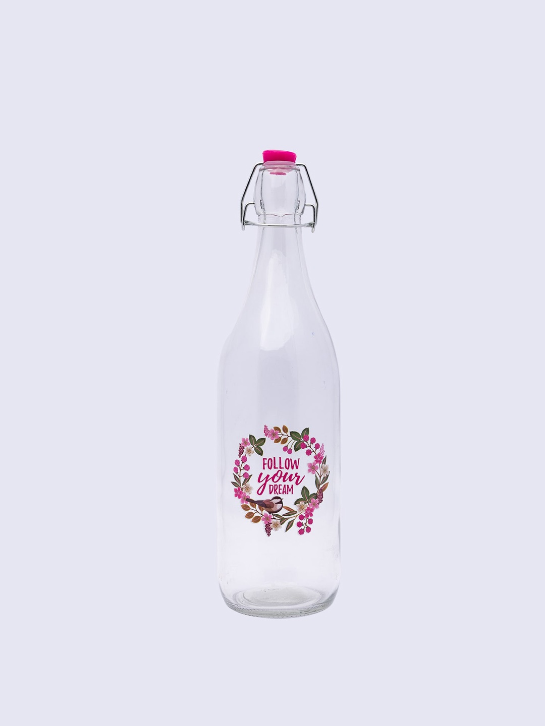 

MARKET99 Transparent Printed Glass Water Bottle 1 ltr