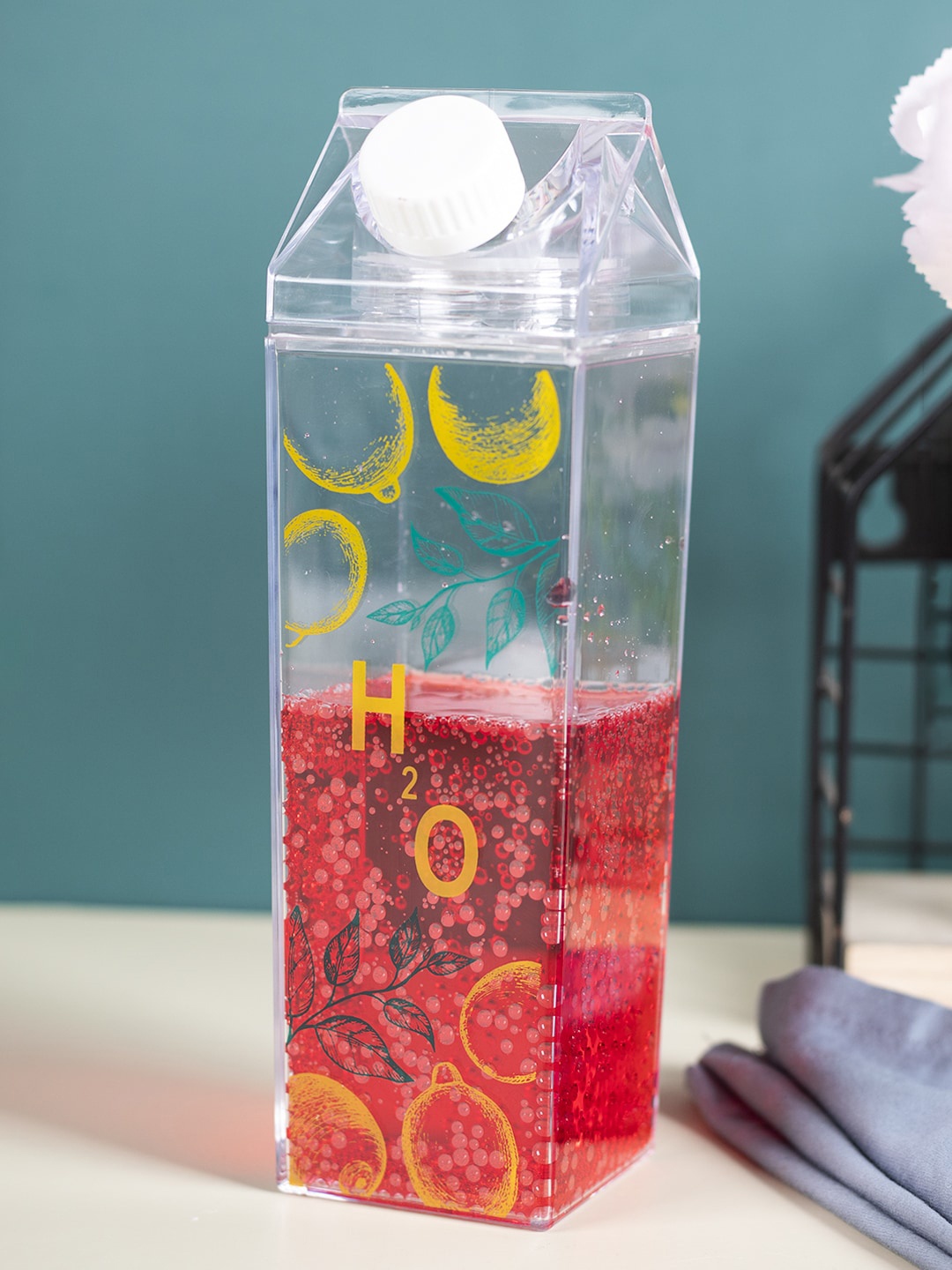 

MARKET99 Transparent Printed Plastic Juice Bottle 500 ml