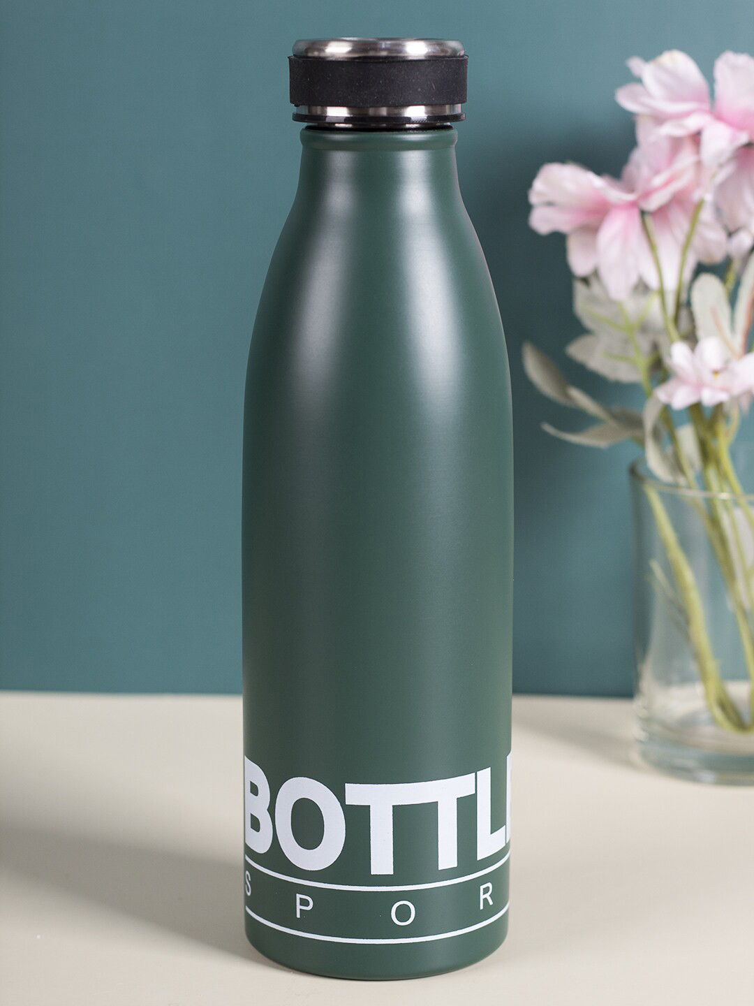 

MARKET99 Teal Green Solid Water Bottle 750 ML