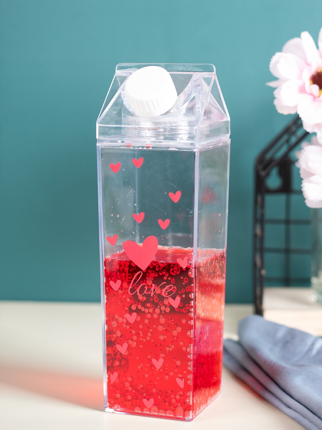 

MARKET99 Transparent Printed Plastic Water Bottle 500ML