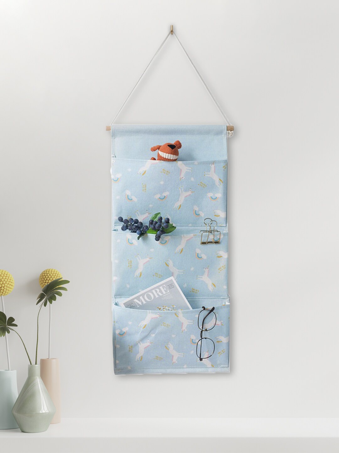

MARKET99 Blue Printed Wall Organisers