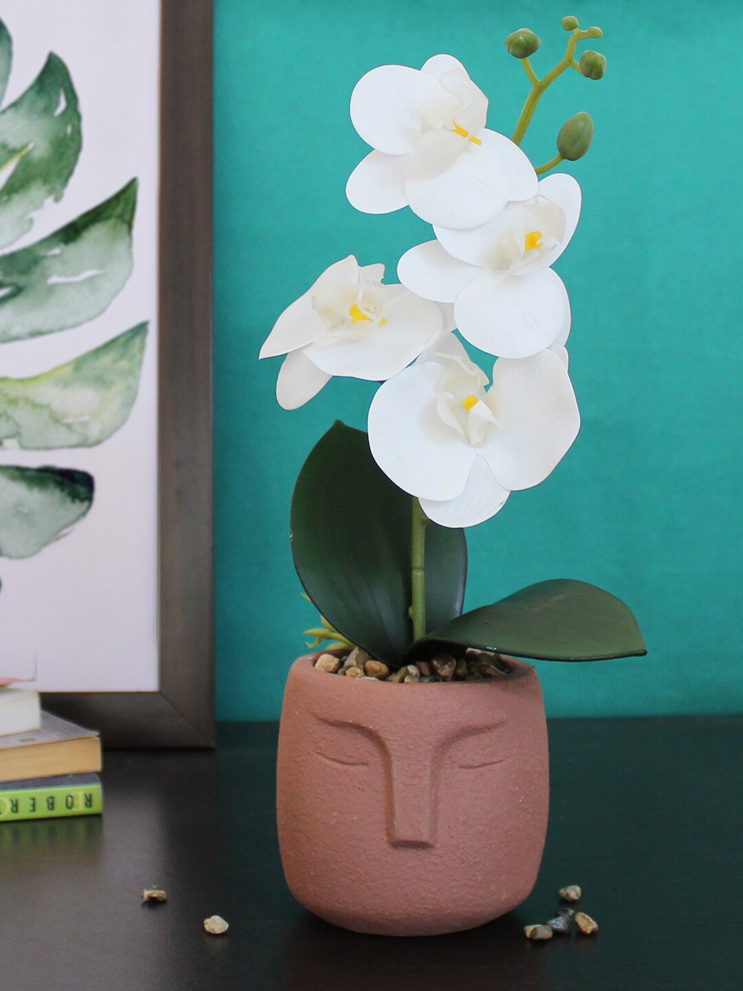 

TIED RIBBONS White Orchid Artificial Flowers and Plants