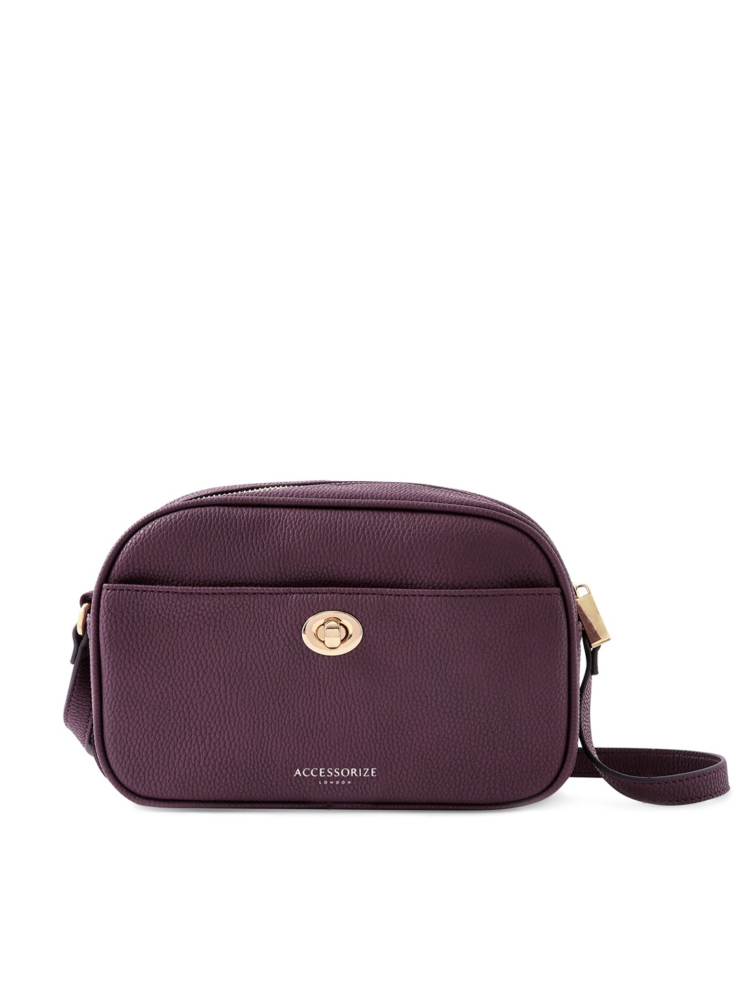 

Accessorize London Women Faux Leather Cara Crossbody Sling Bag, Burgundy