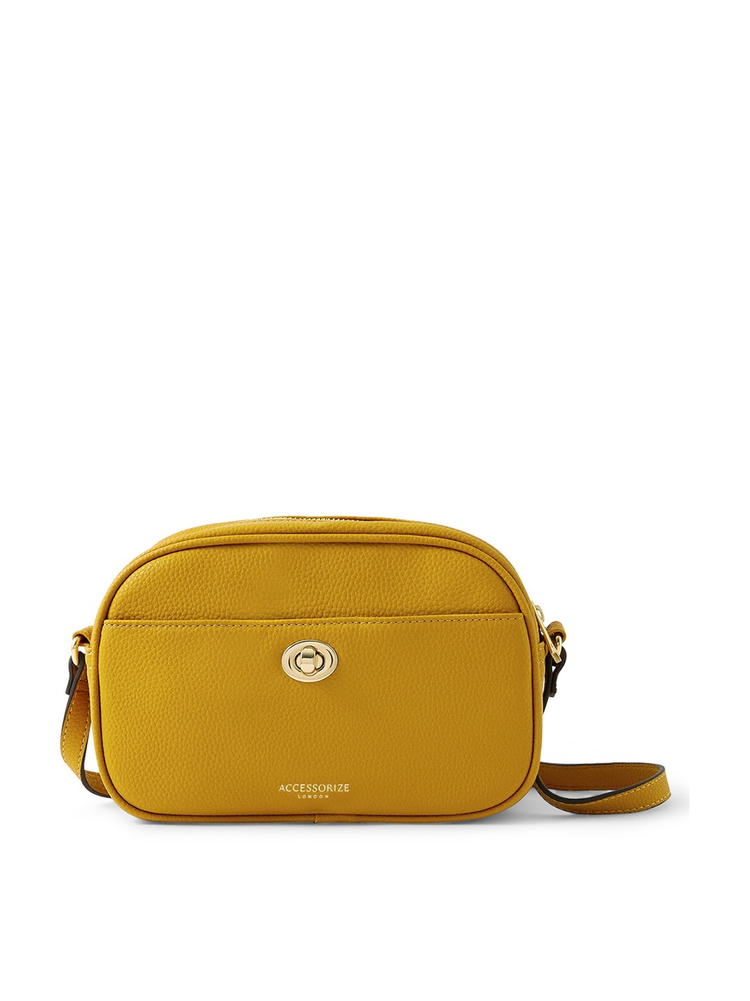 

Accessorize London Women Faux Leather Cara Crossbody Sling Bag, Yellow