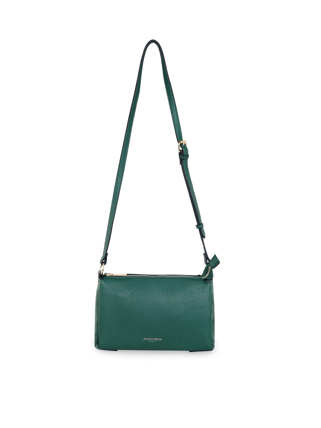 

Accessorize Green Structured Sling Bag